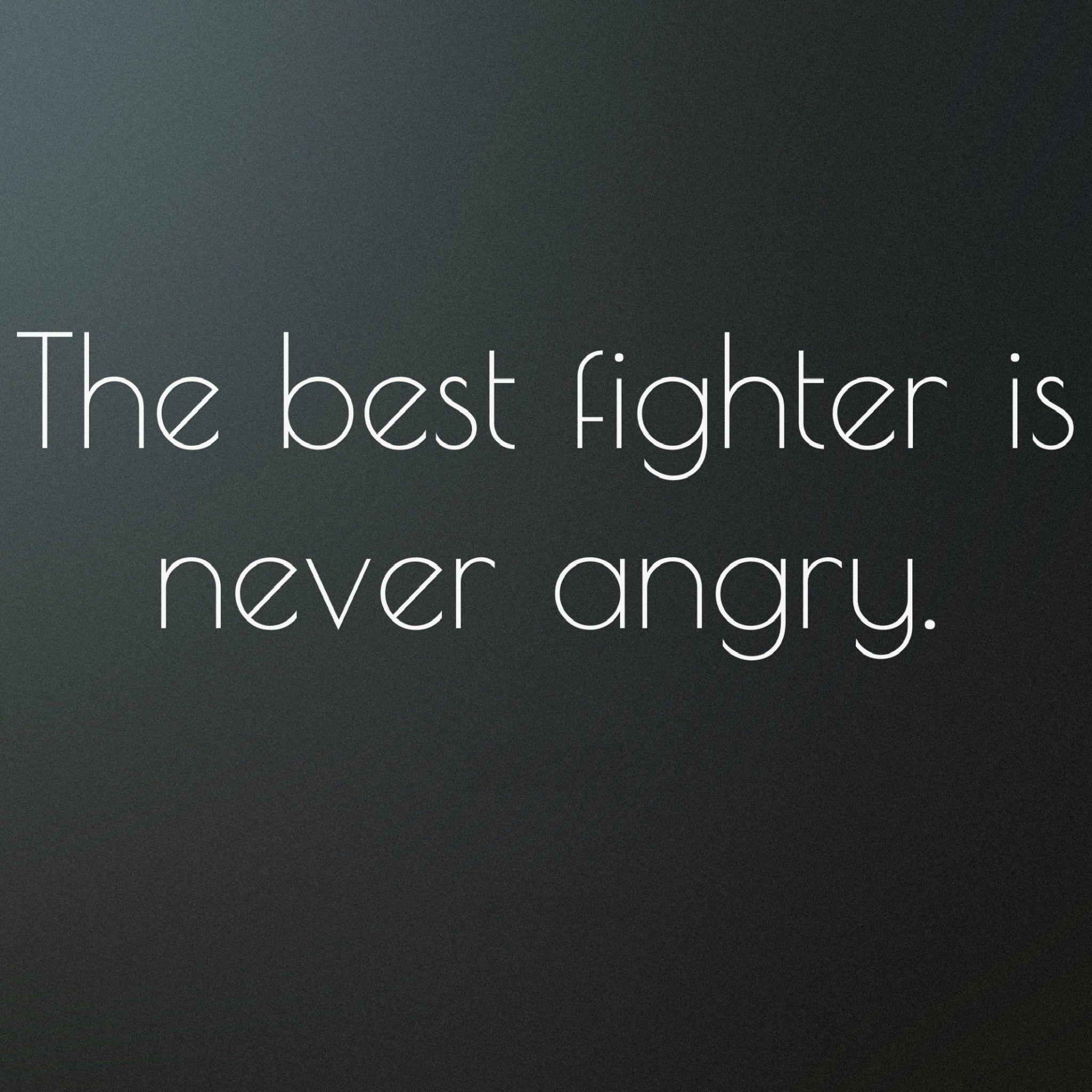2048x2048 Never Angry to see the best motivational quotes wallpaper