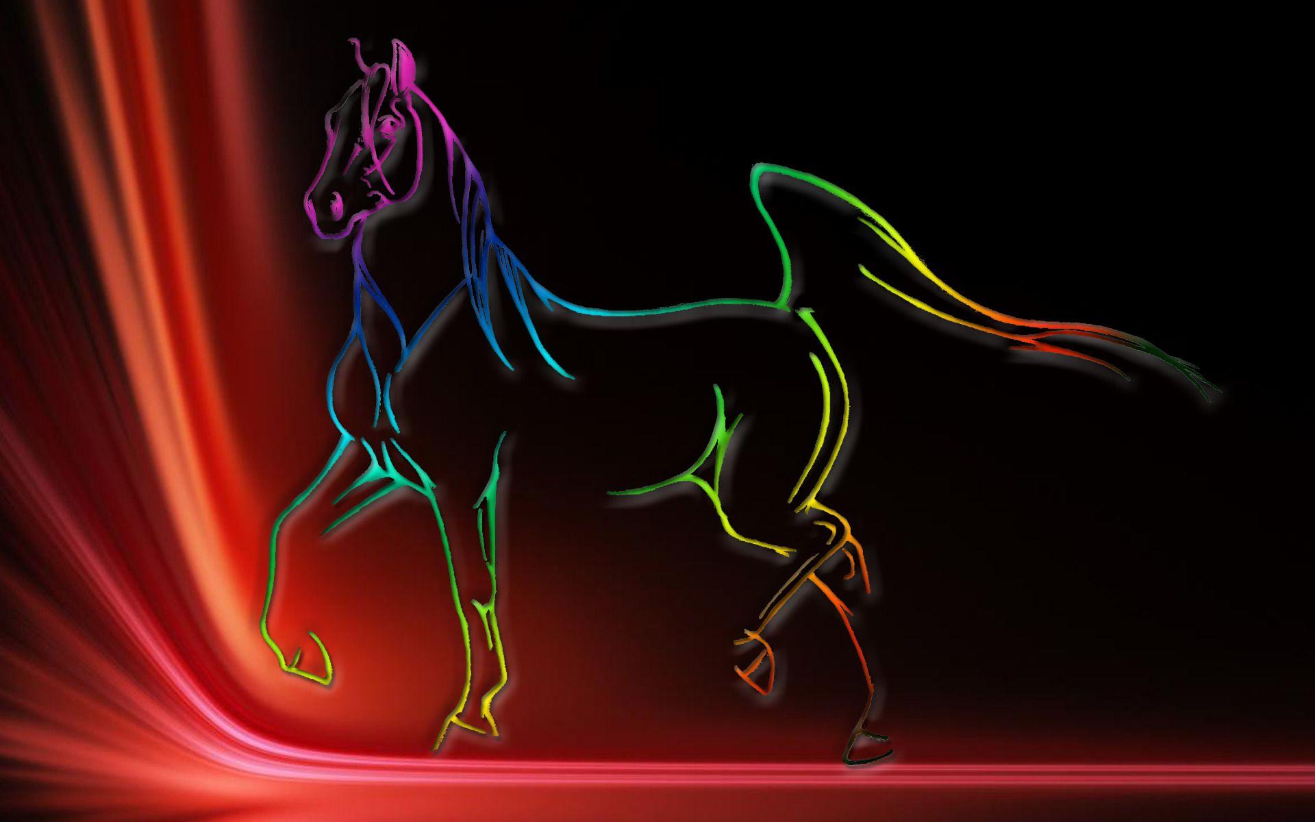 1920x1200 Cool horse background