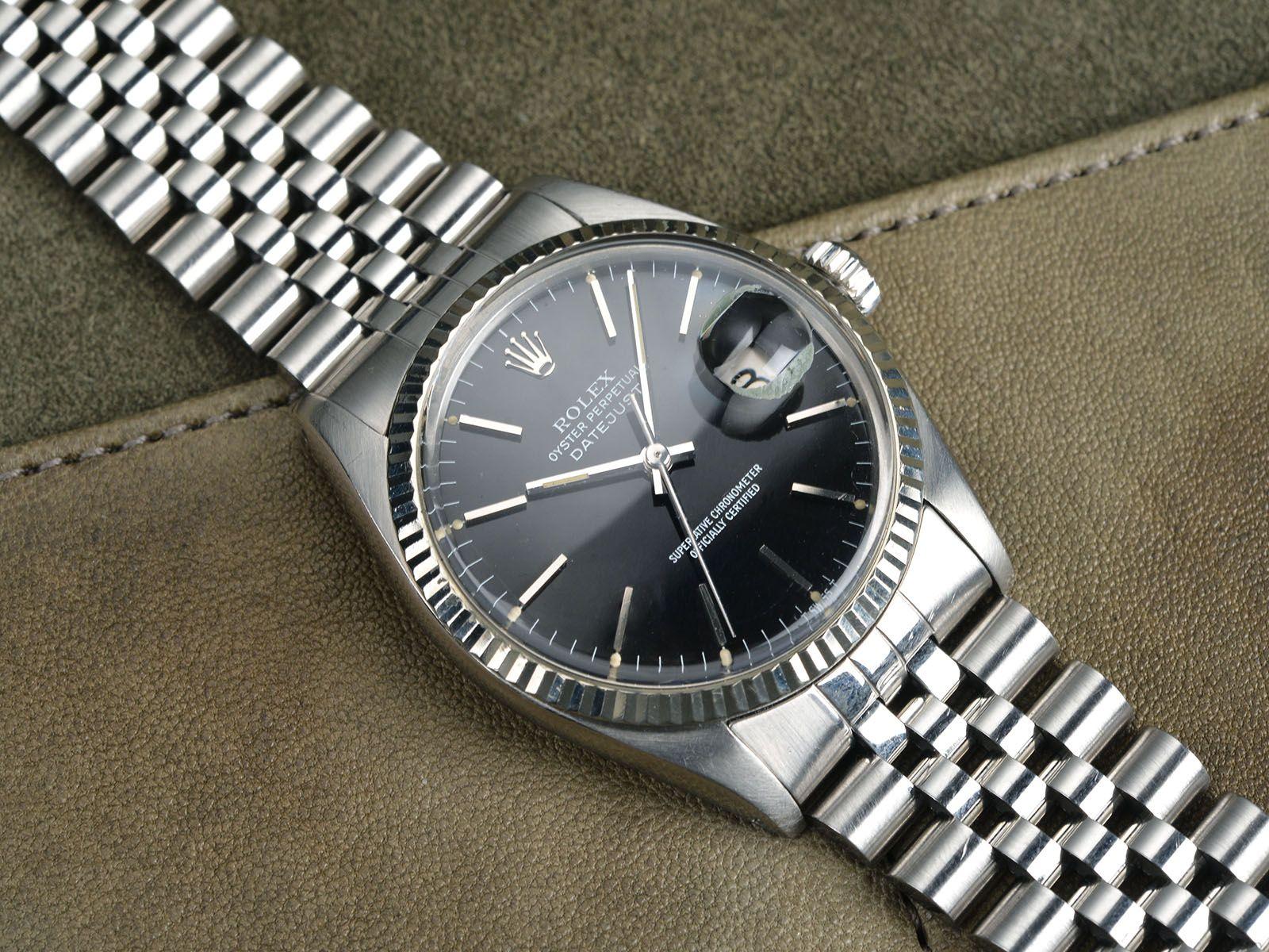 1600x1200 Gloss Black Dial Rolex Datejust 16014