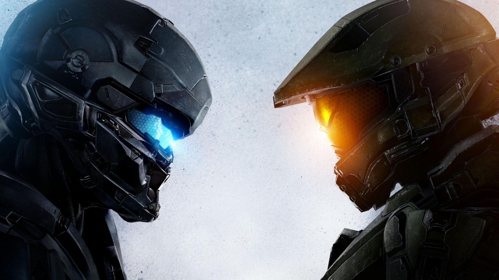 2048x1152 Locke Vs Chief Halo 5 Wallpaper