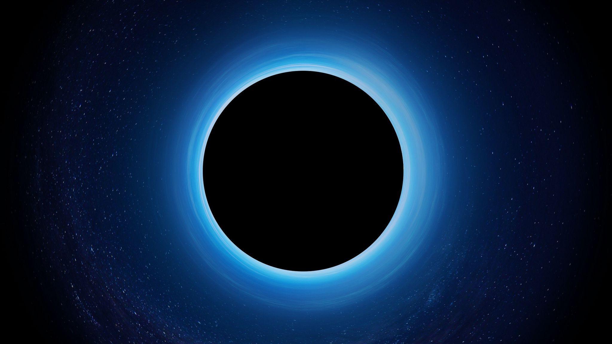 2048x1152 Download wallpaper 2048x1152 black hole, eclipse, stars