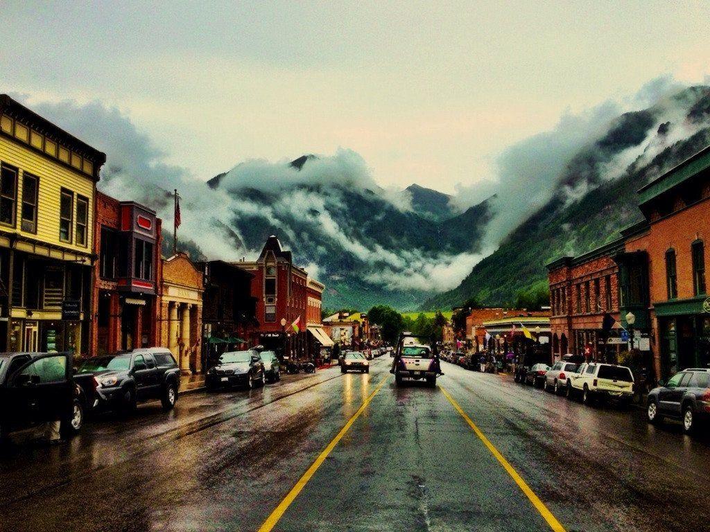 1024x768 Took this pic on my phone of Telluride, Colorado