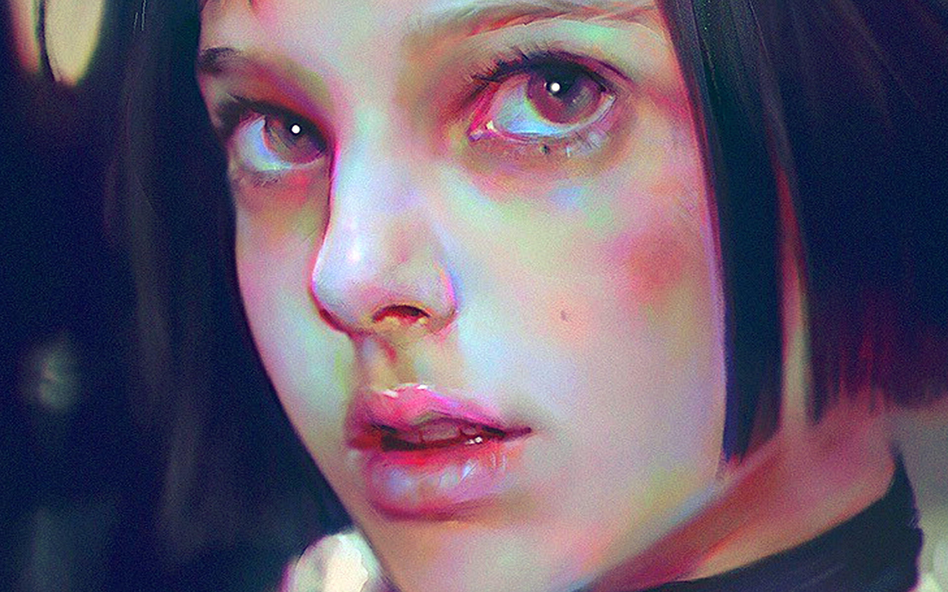 3840x2400 matilda #leon #paint #illustration #art #yanjun #cheng #blue K