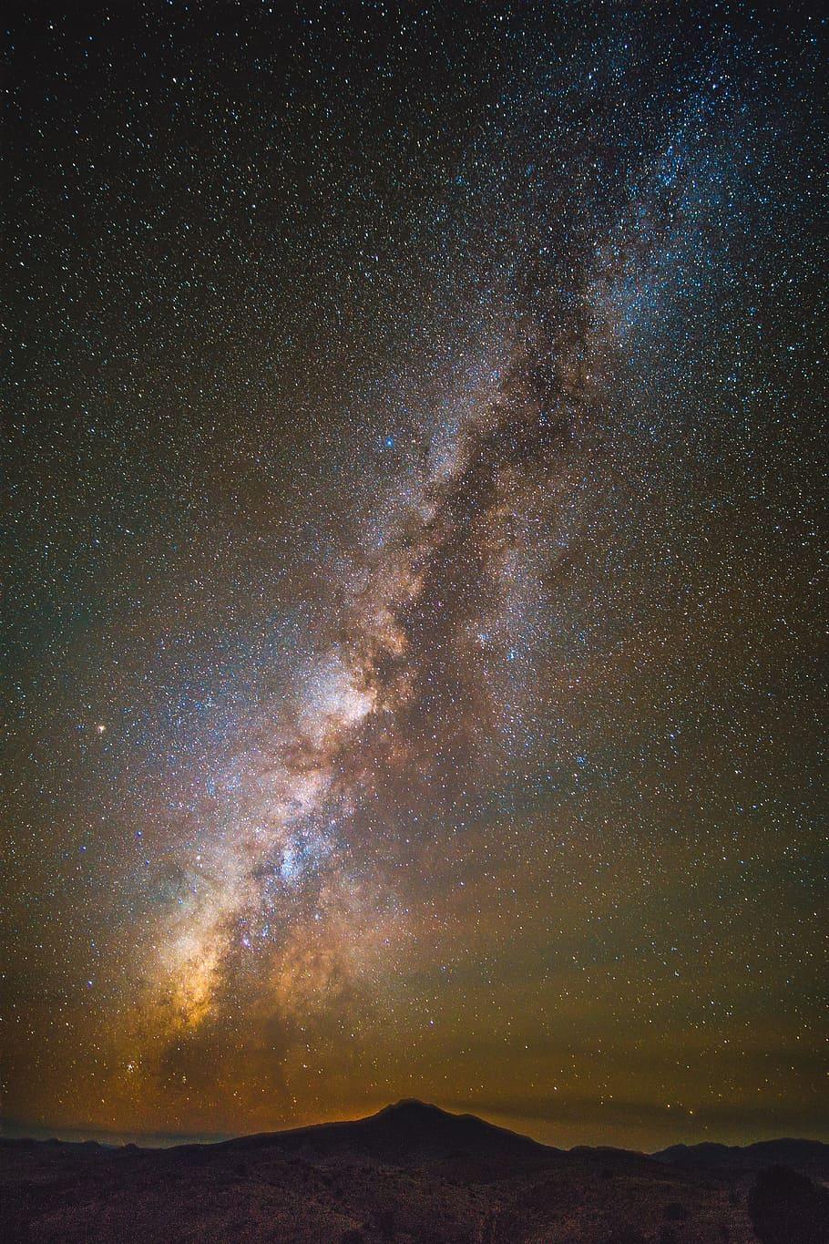 910x1365 HD wallpaper: Milky Way illustration, star, astrophotography, sky