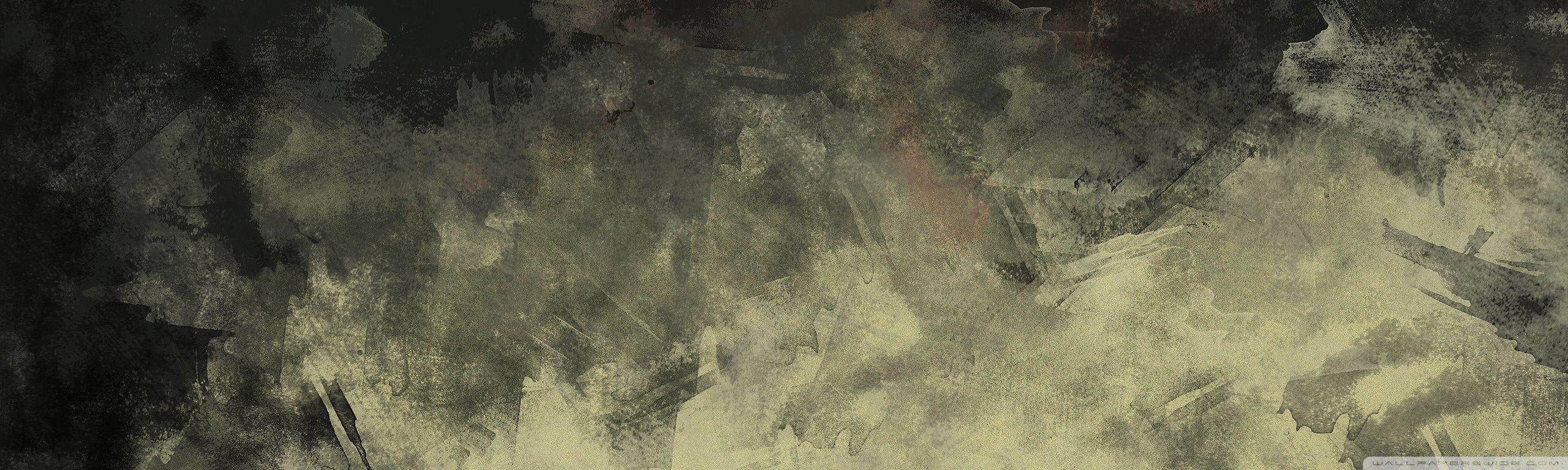 2560x768 Grunge Watercolor Texture Ultra HD Desktop Background Wallpaper