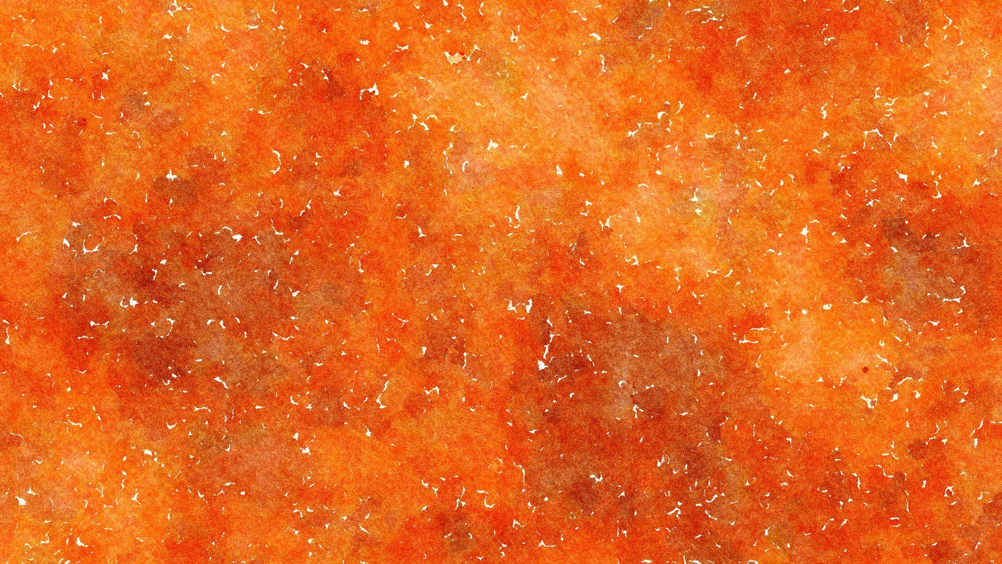 2048x1152 Download wallpaper 2048x1152 orange, watercolor, texture ultrawide