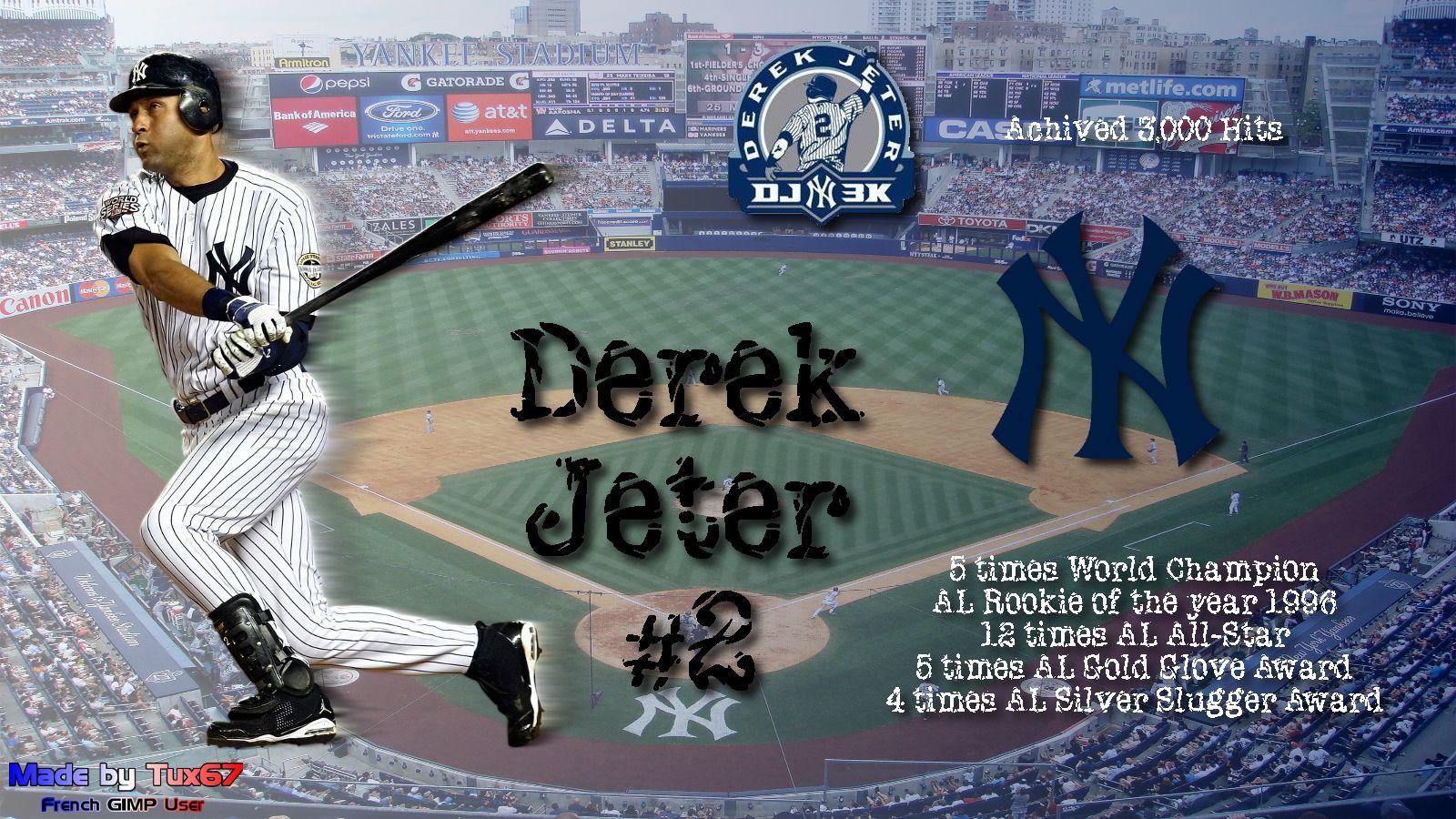 1600x900 Free download Derek Jeter 3k Hits My Sports Wallpaper 1600x900