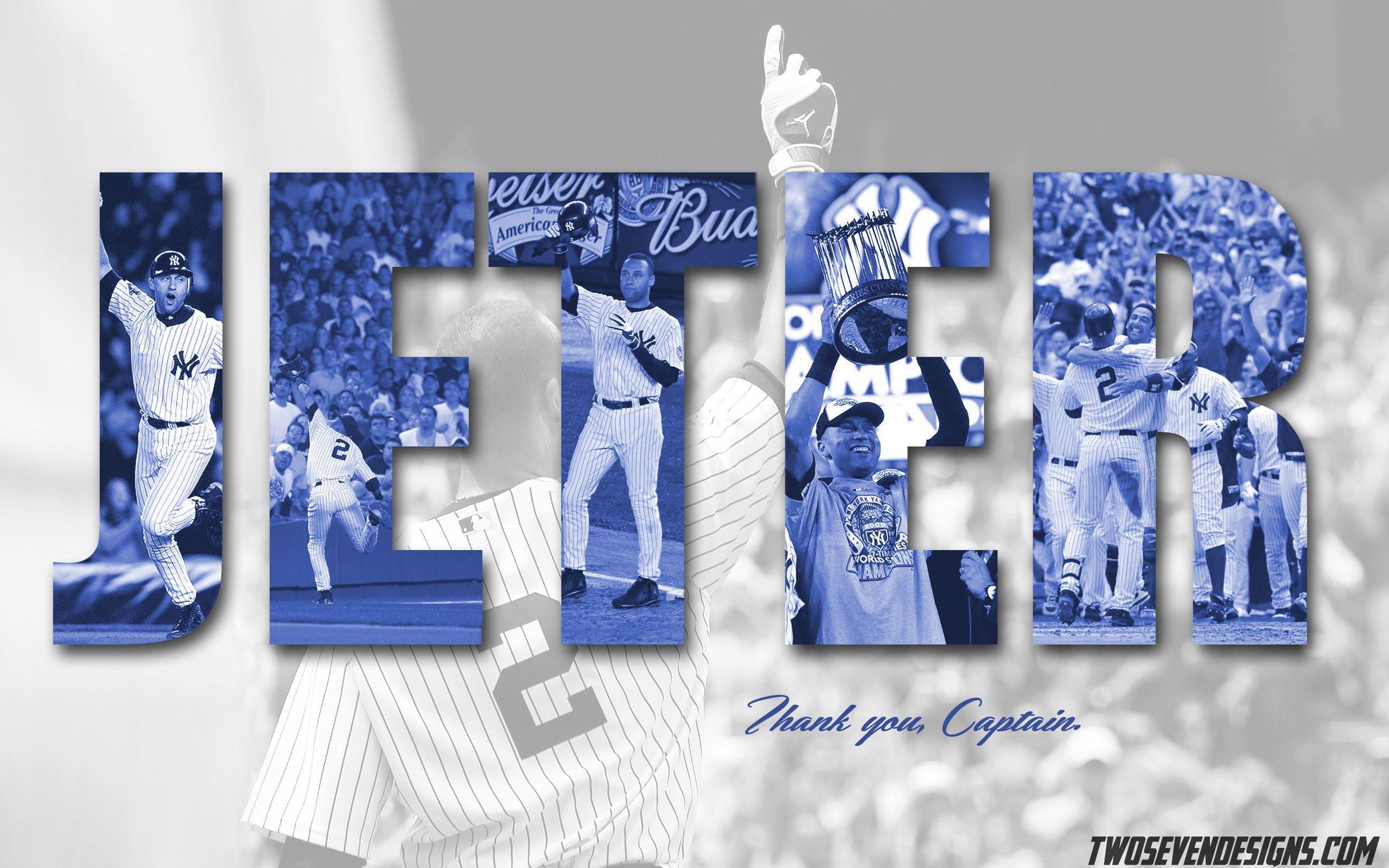 2560x1600 Derek Jeter Final Season Wallpaper. Two Seven Designs