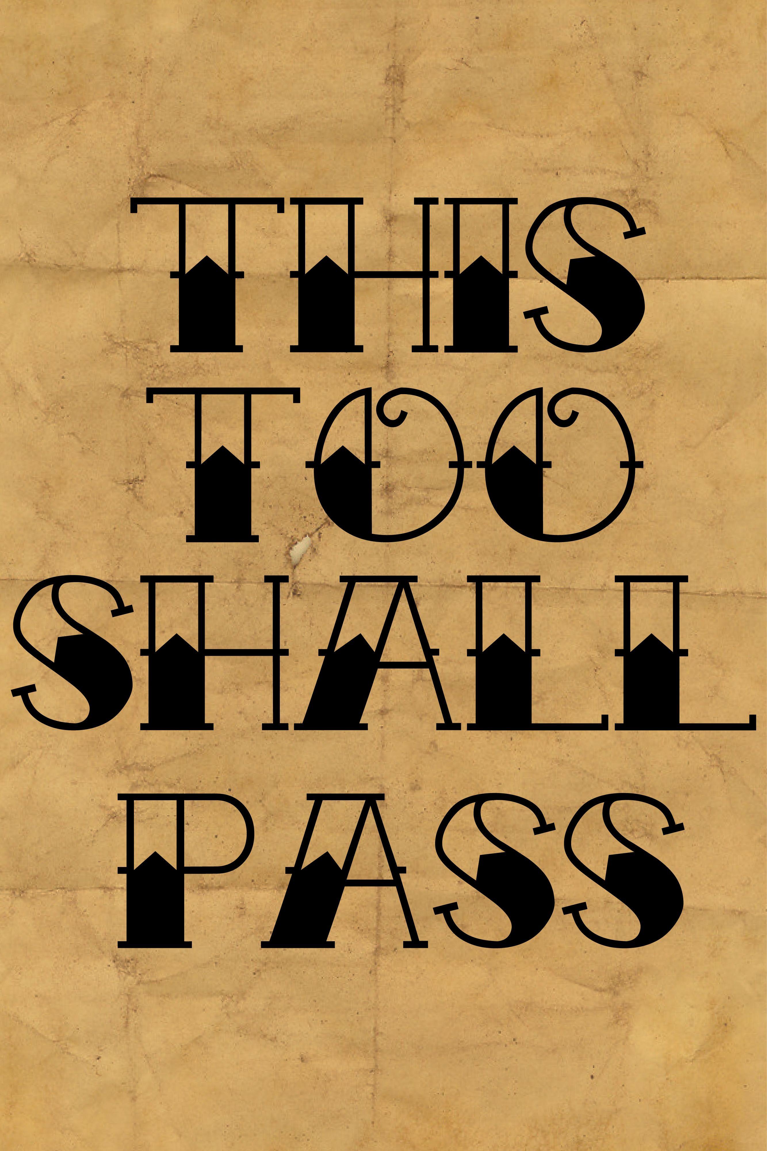 2667x4000 This Too Shall Pass Wallpaper. Tattoo Girl Wallpaper, Tattoo Flash Wallpaper and Traditional Tattoo Wallpaper
