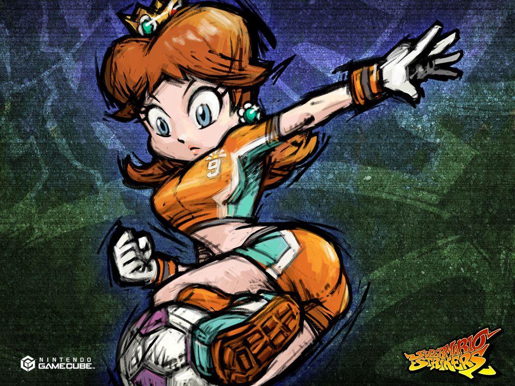 1024x768 Super Mario Strikers Daisy Wallpaper