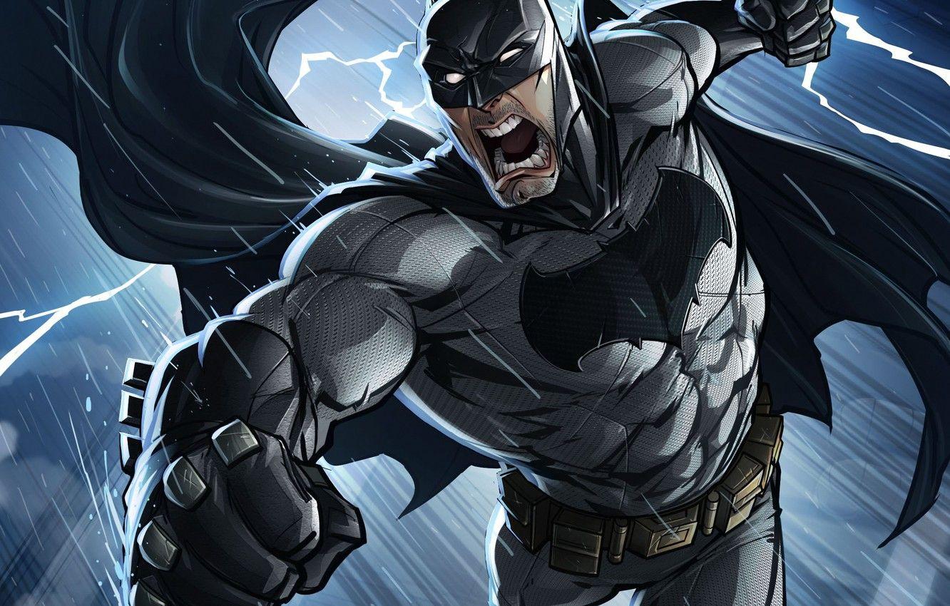 1332x850 Wallpaper batman, patrick brown, DC Comics, bruce wayne, patrickbrown, ben affleck image for desktop, section арт