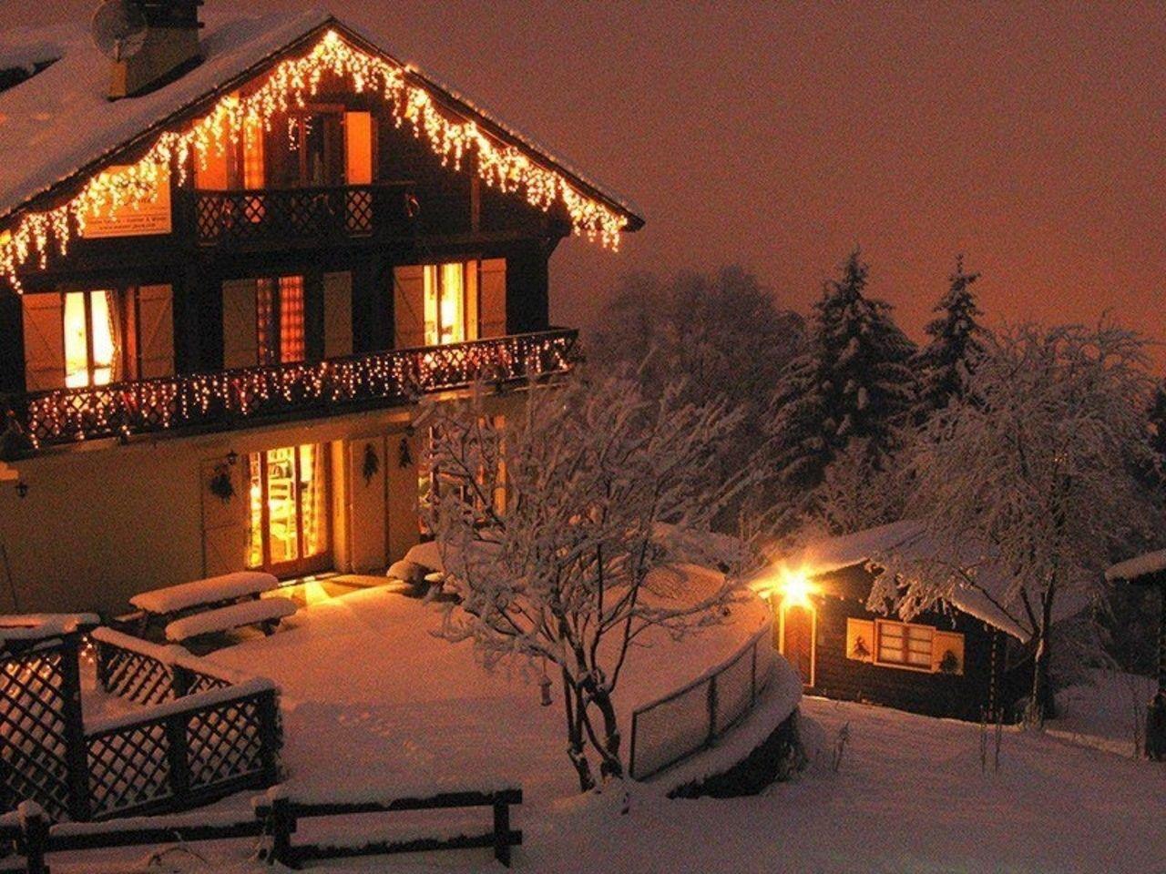 1280x960 Winter Evening Wallpaper HD