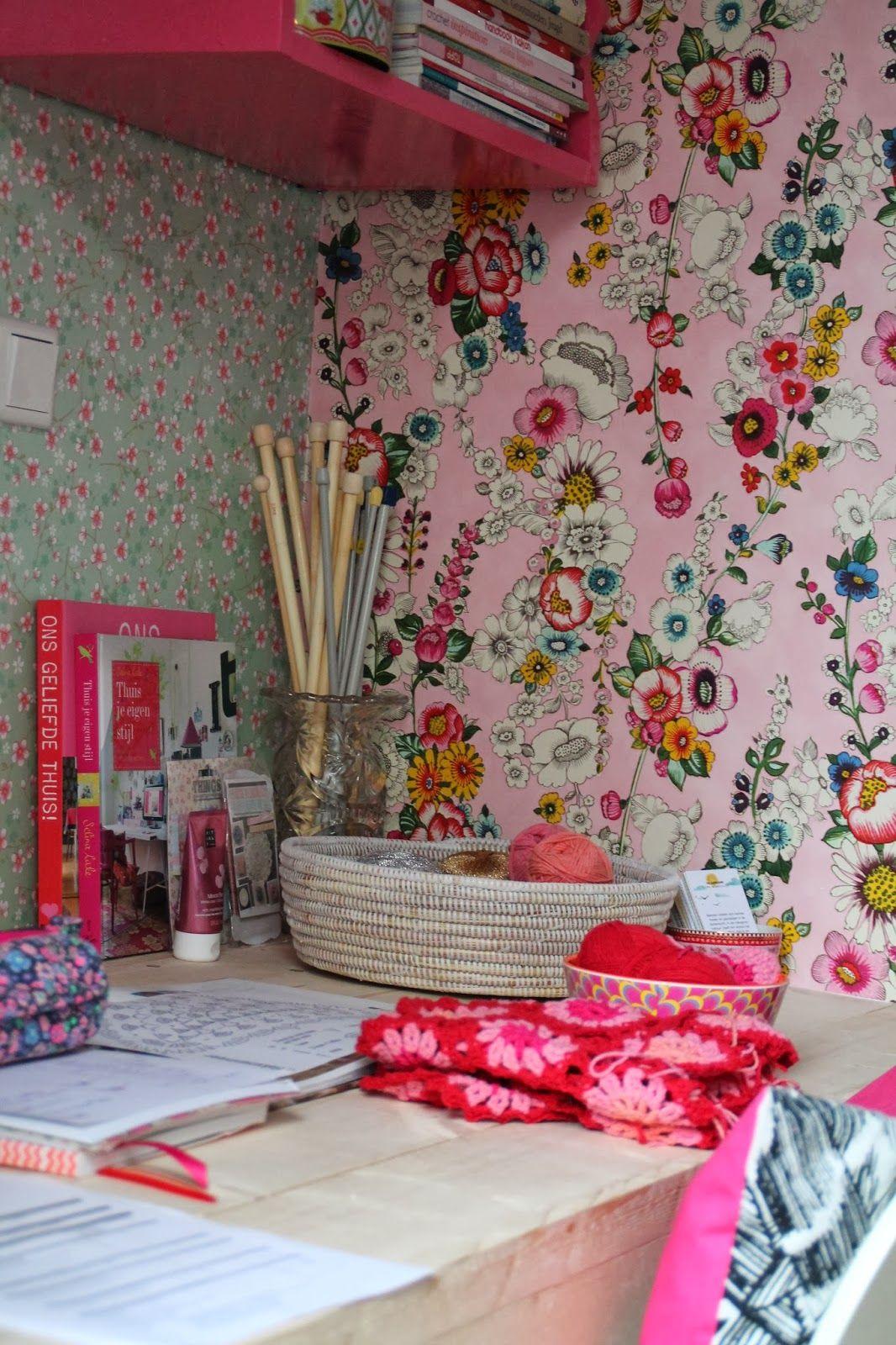 1066x1600 Colourful Little Nook For Creating, Love The Retro Inspired