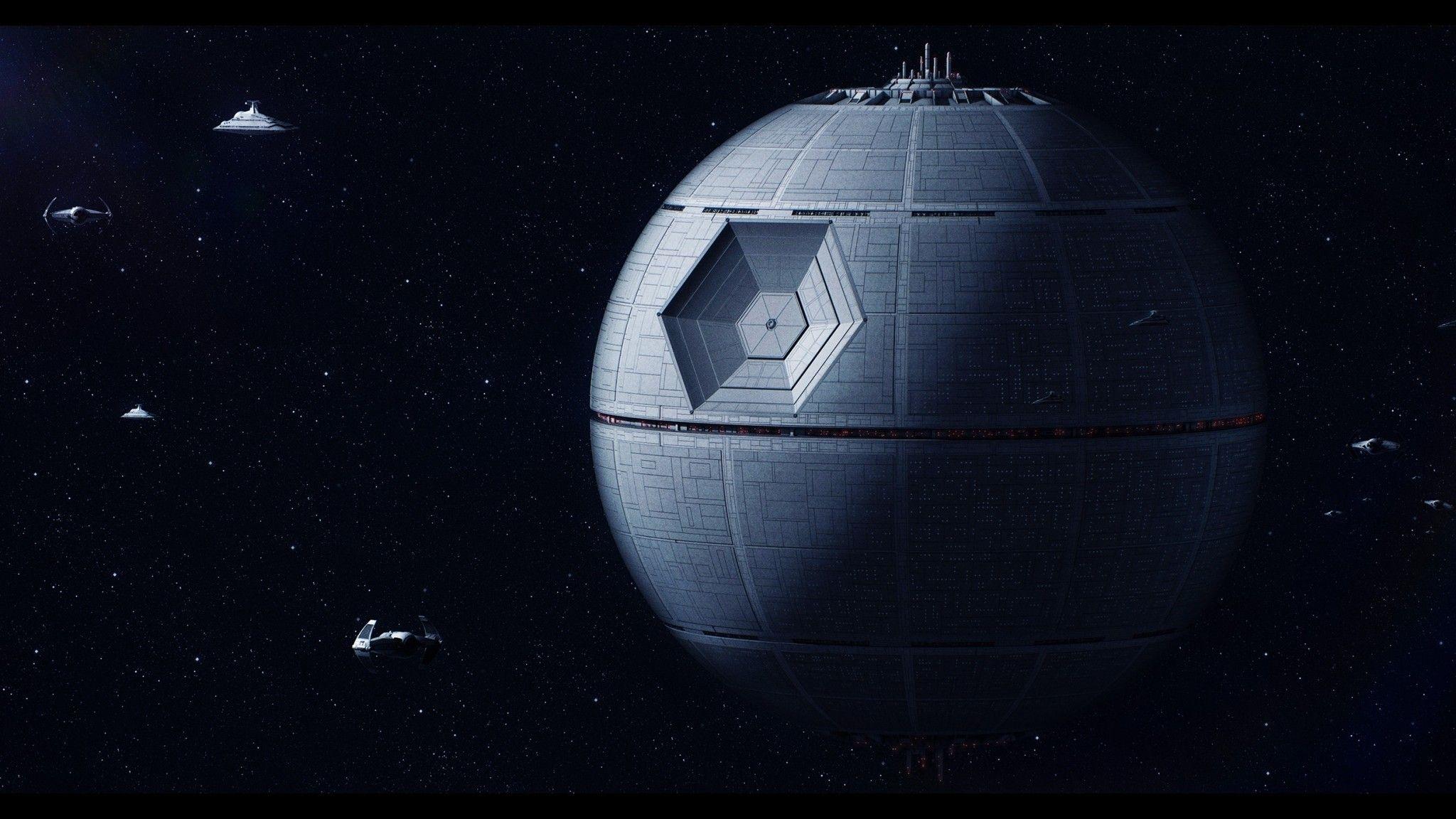 2048x1152 Download 2048x1152 Star Wars, Death Star, Artwork, Sci Fi, Stars