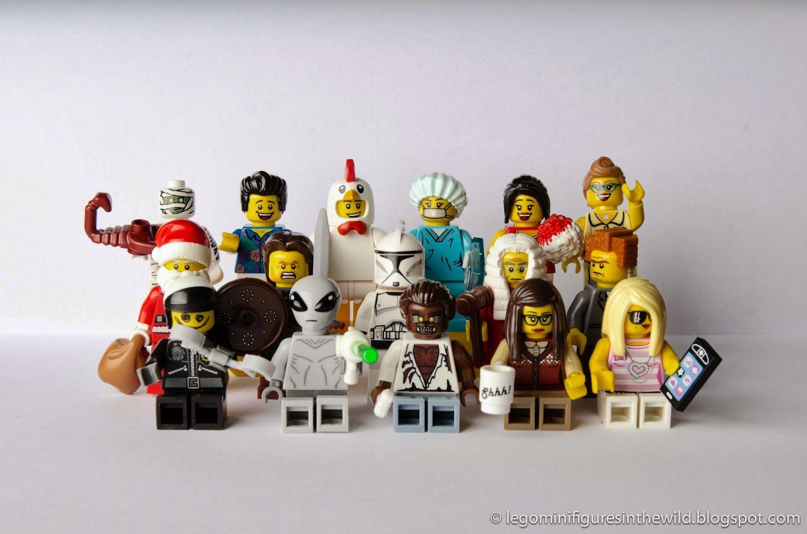 Magnetischer Setzkasten für 16 LEGO Minifiguren versch.Hintergründe