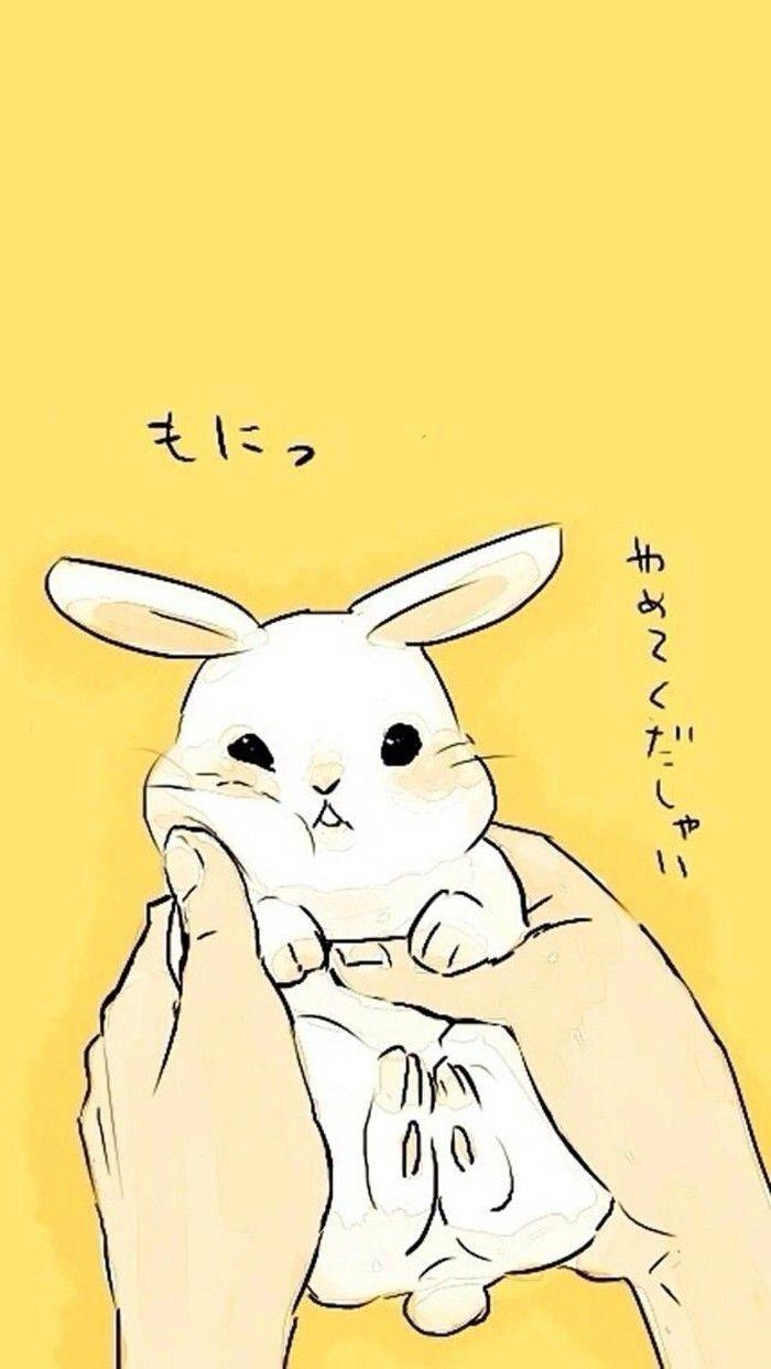 700x1242 Bunny Drawing Wallpaper