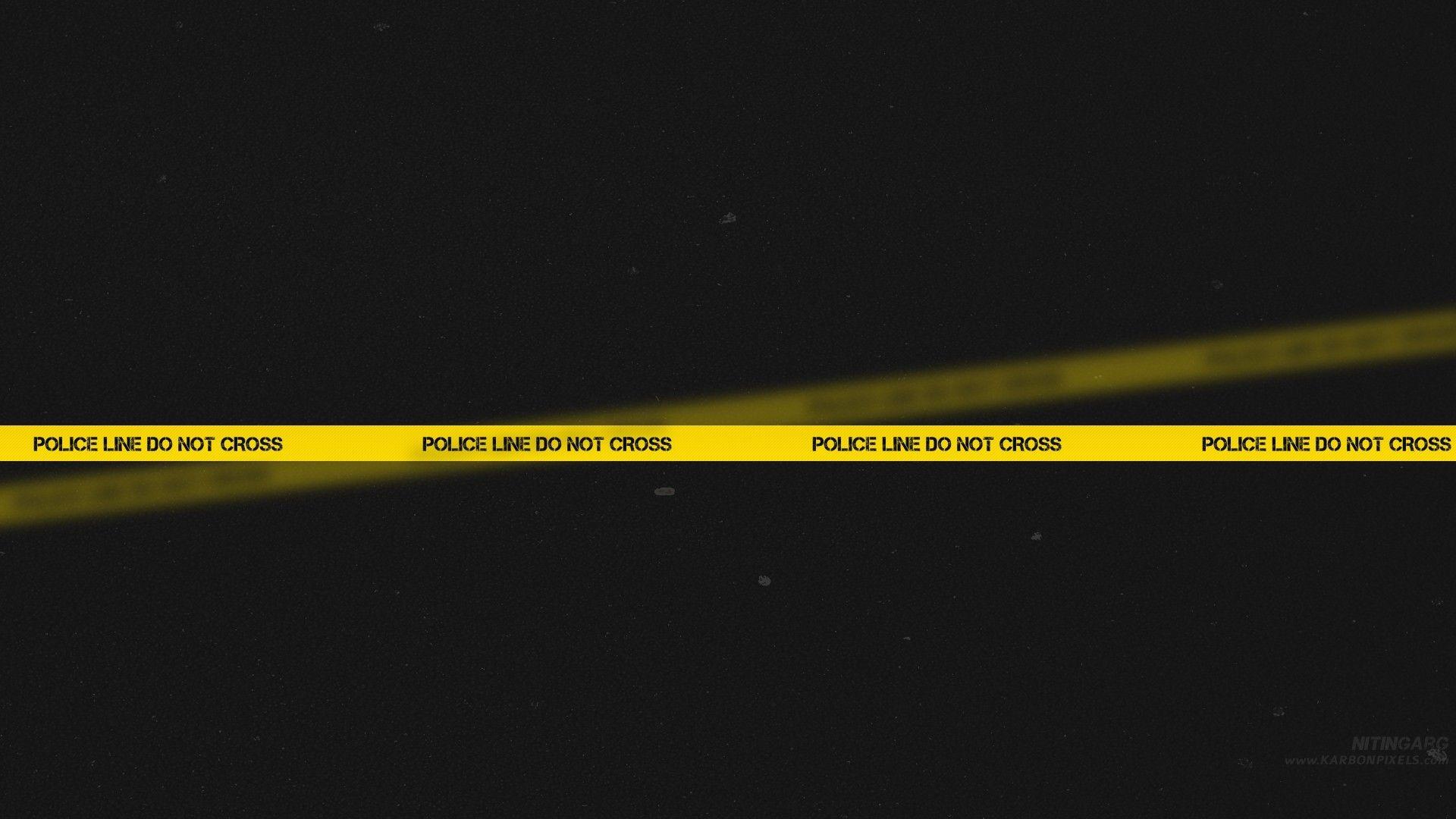 1920x1080 dark, #police, #minimalism, #police tape, #yellow, #tape wallpaper