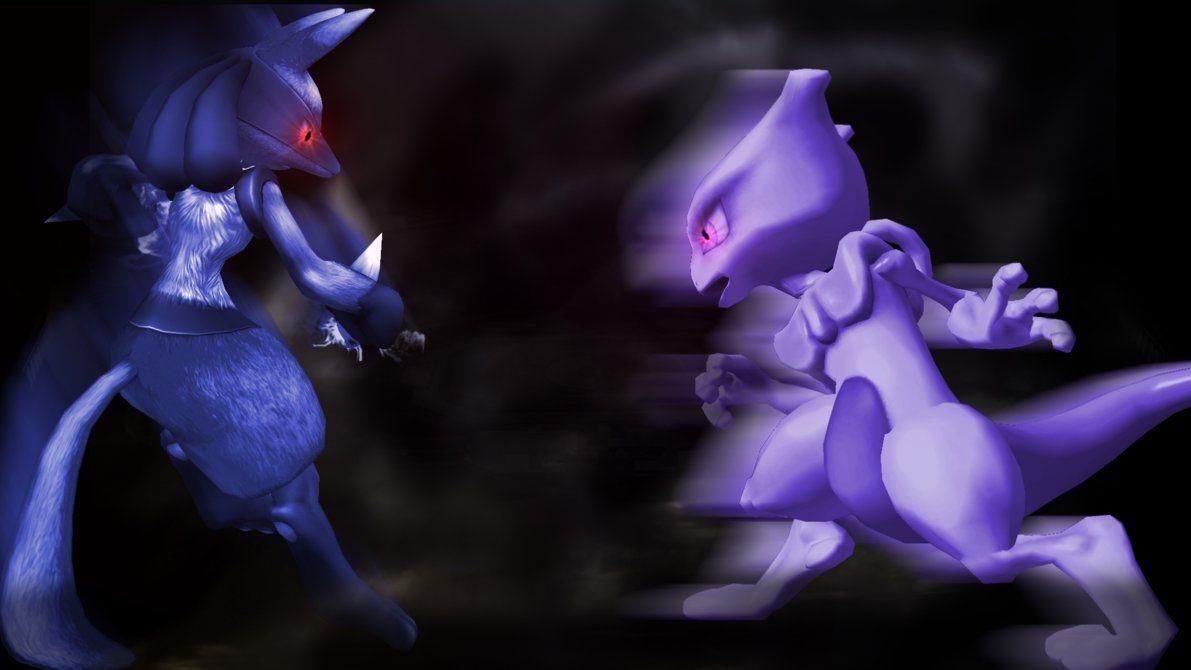 1191x670 Mewtwo Vs Lucario Wallpaper