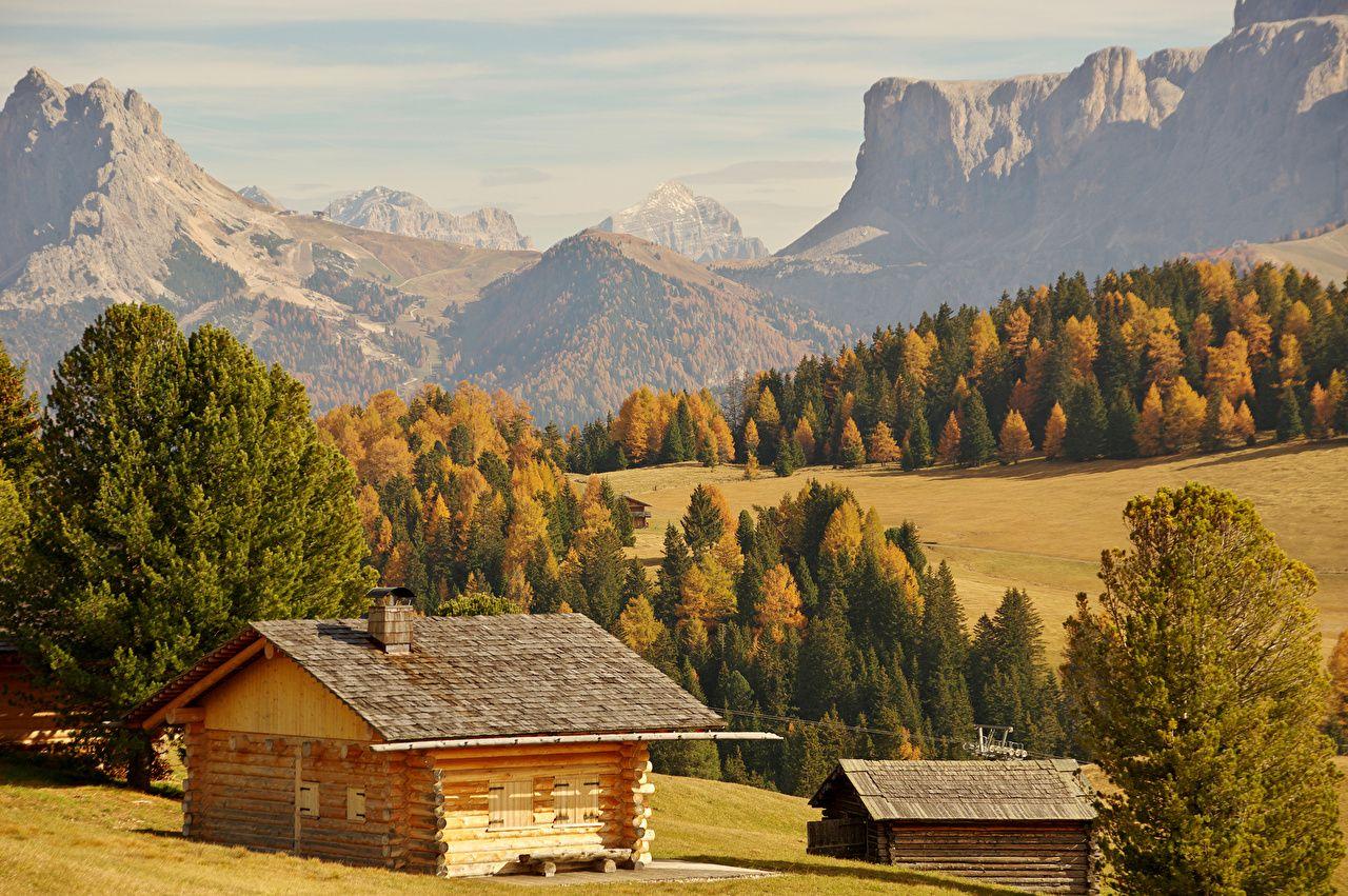 1280x851 Desktop Wallpaper Italy Bolzano Nature Autumn mountain Forests