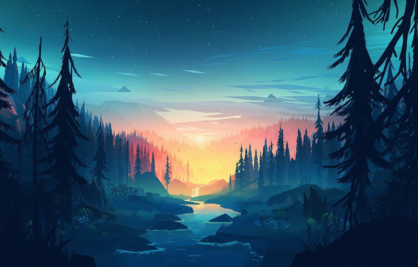 1332x850 The Forest Game Wallpaper
