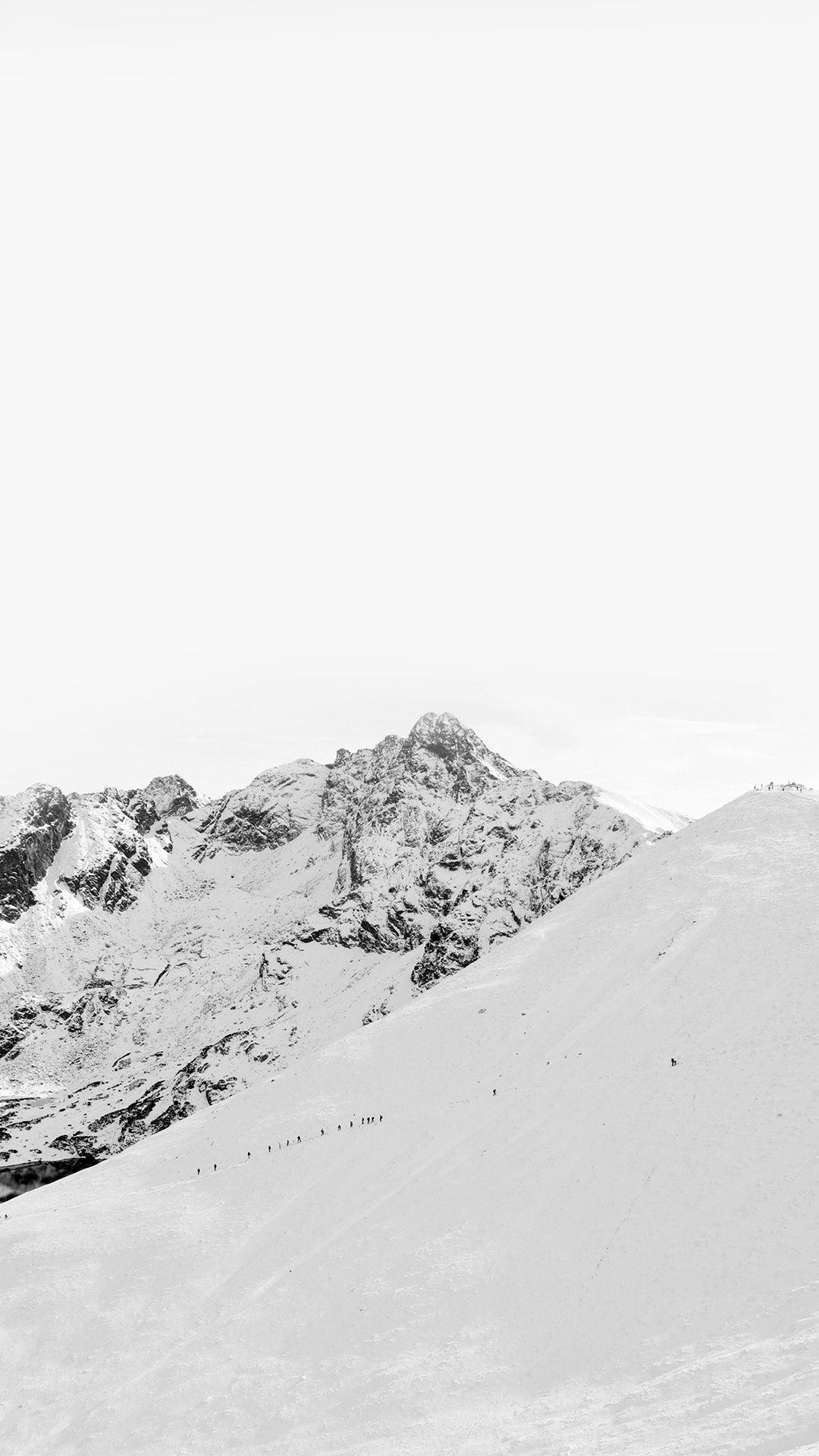 1080x1920 Winter Mountain Snow Nature White iPhone 8 Wallpaper Free Download