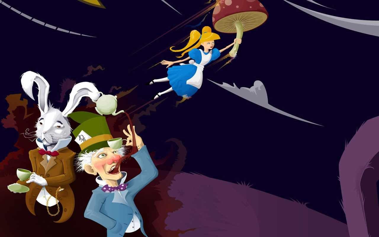 1280x800 Alice In Wonderland Disney Cartoon wallpaper HD for desktop