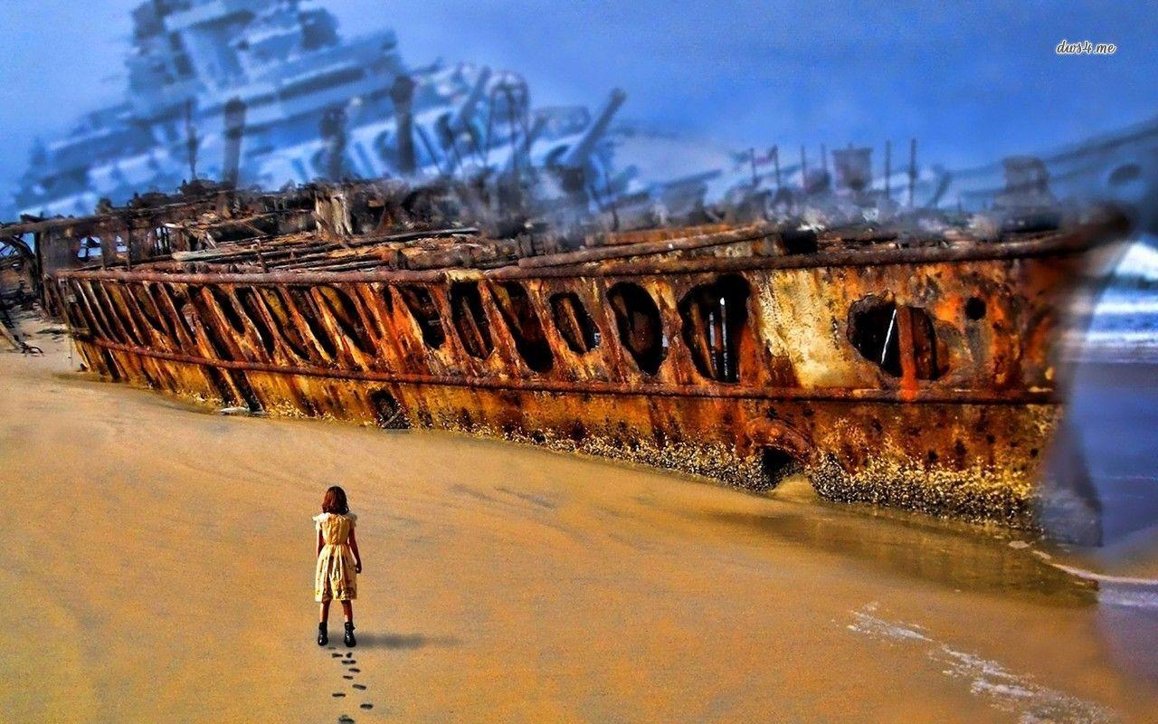1280x800 Shipwreck Wallpaper