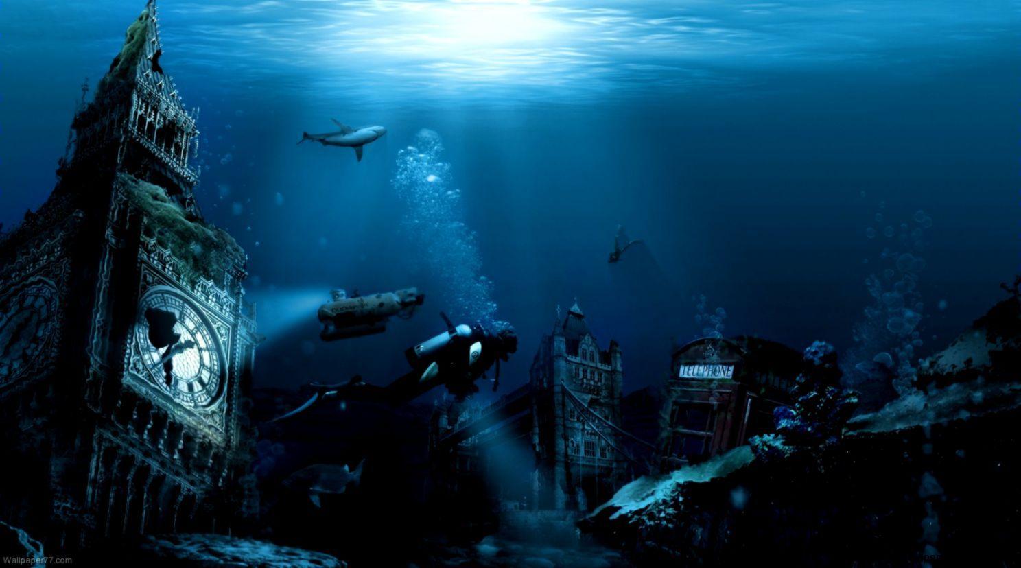 real underwater ruins