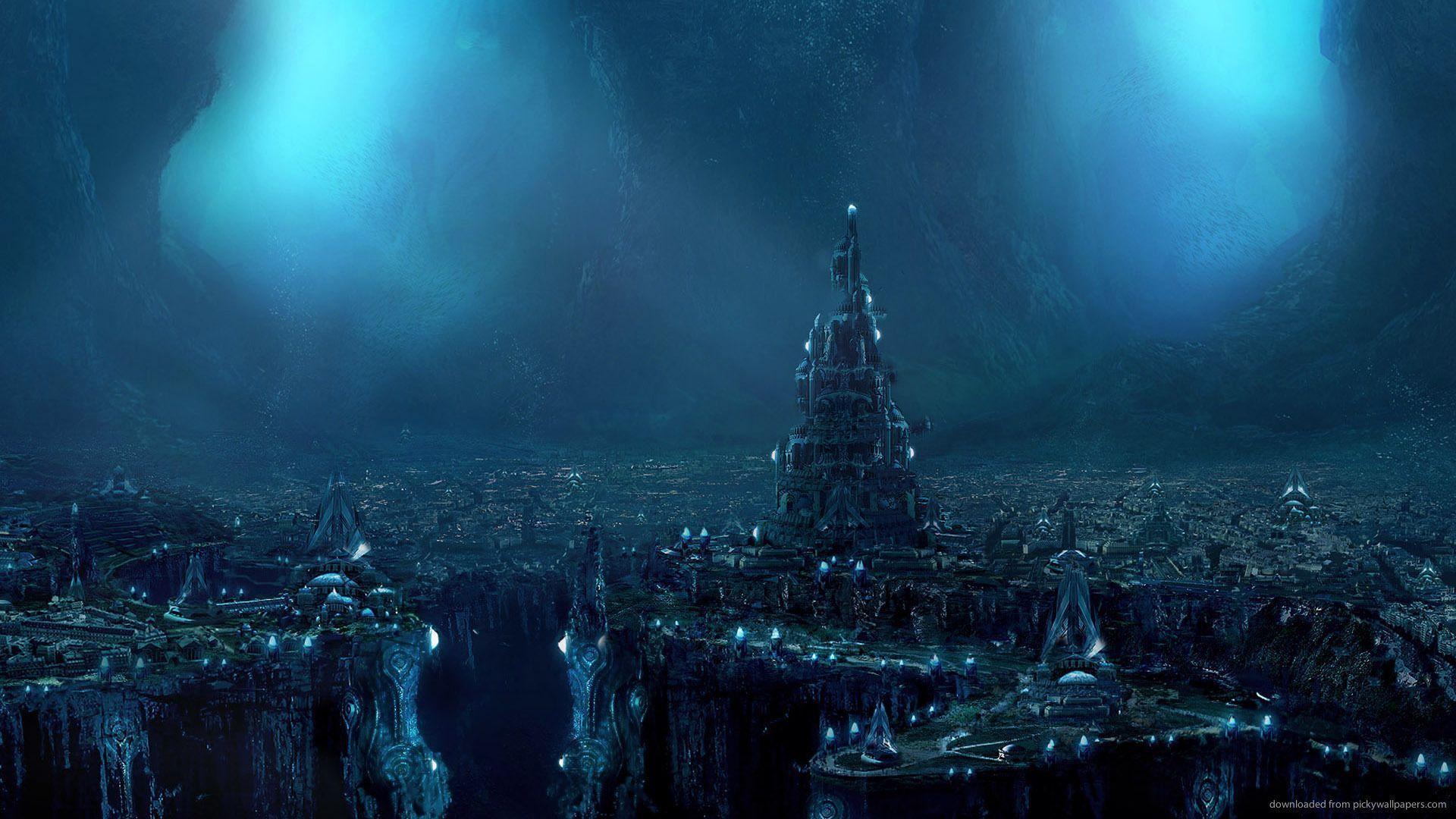 1920x1080 Great Underwater City Wallpaper For IPhone 3G 3GS