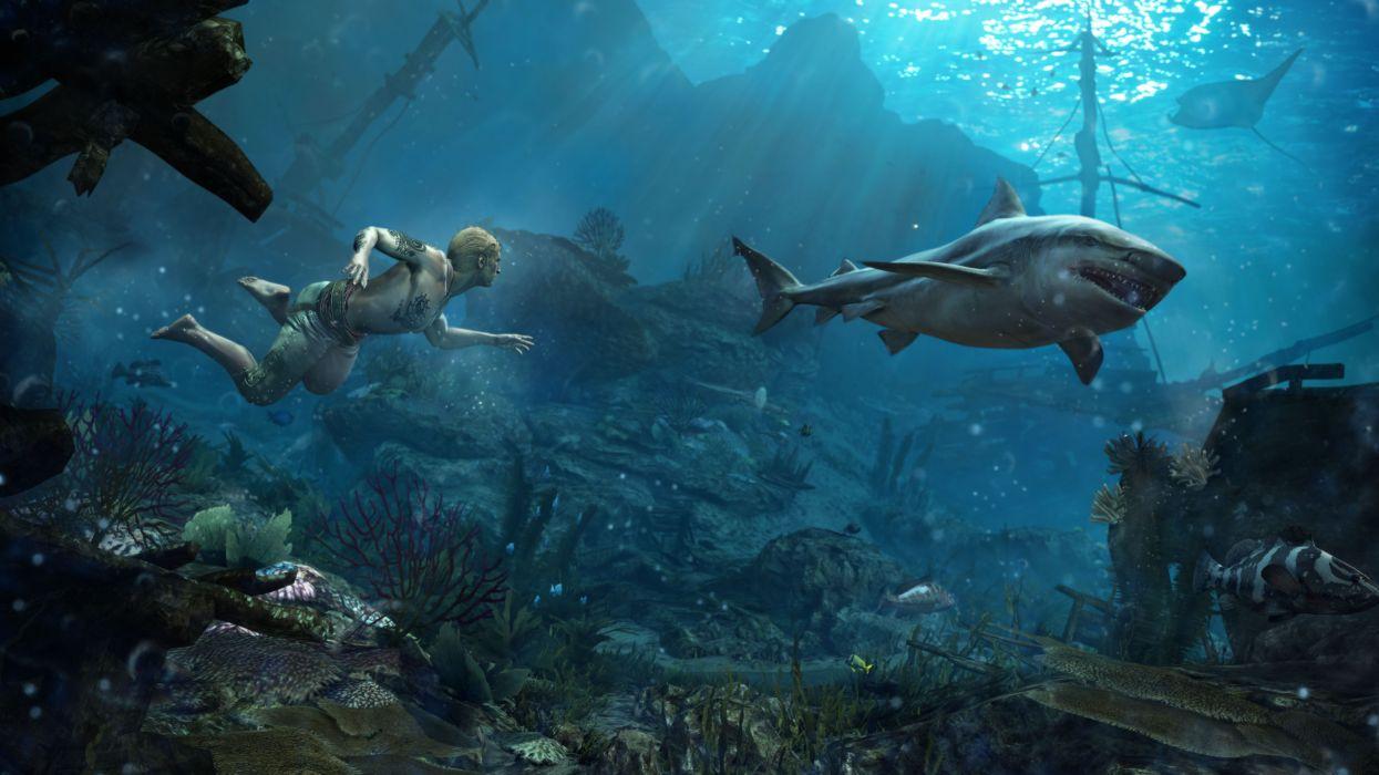 1245x700 Assassins Creed 4 Black Flag Sharks .