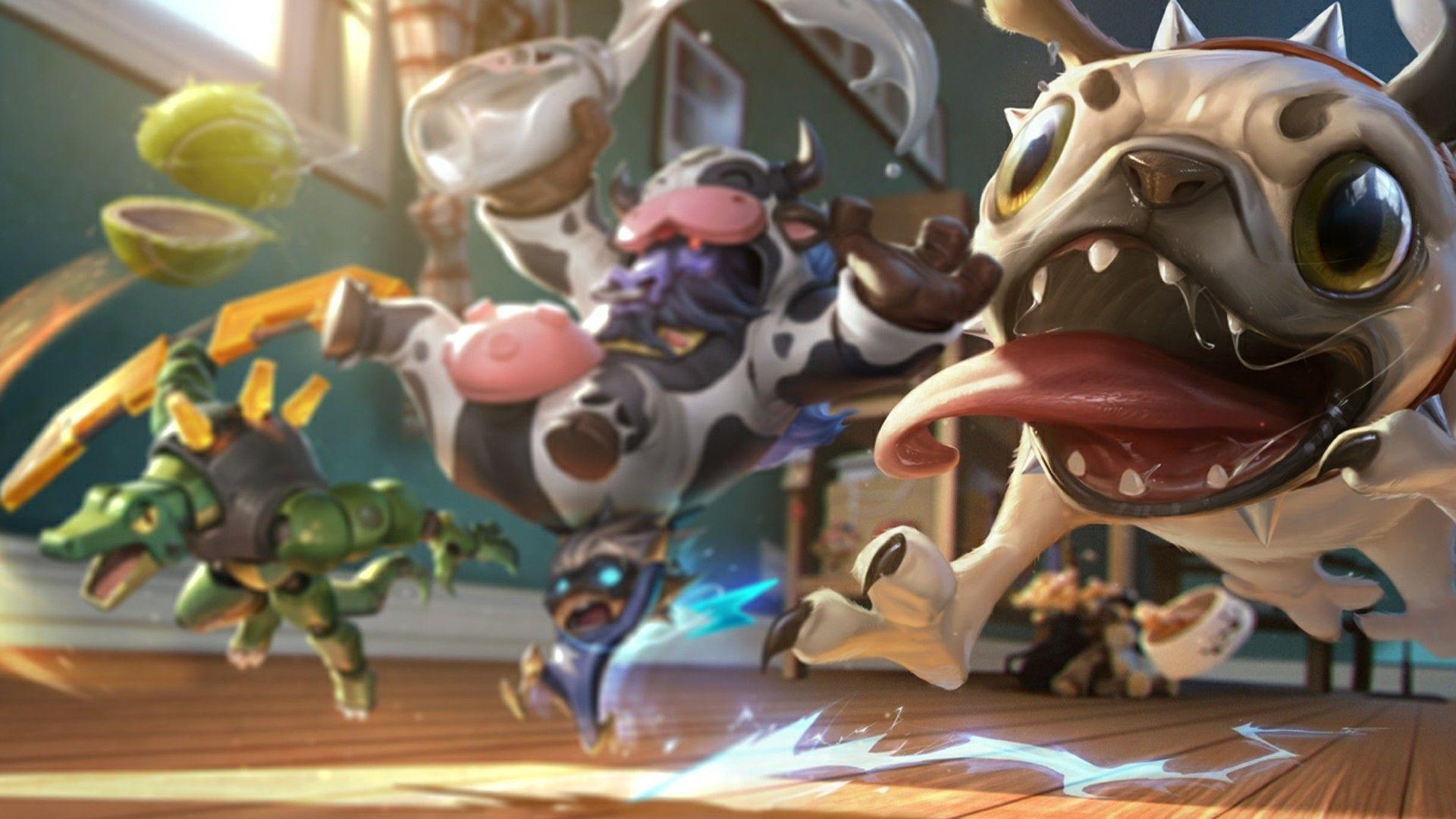 1920x1080 Quinn (League Of Legends), Summoners Rift, Kog&039;Maw, Renekton