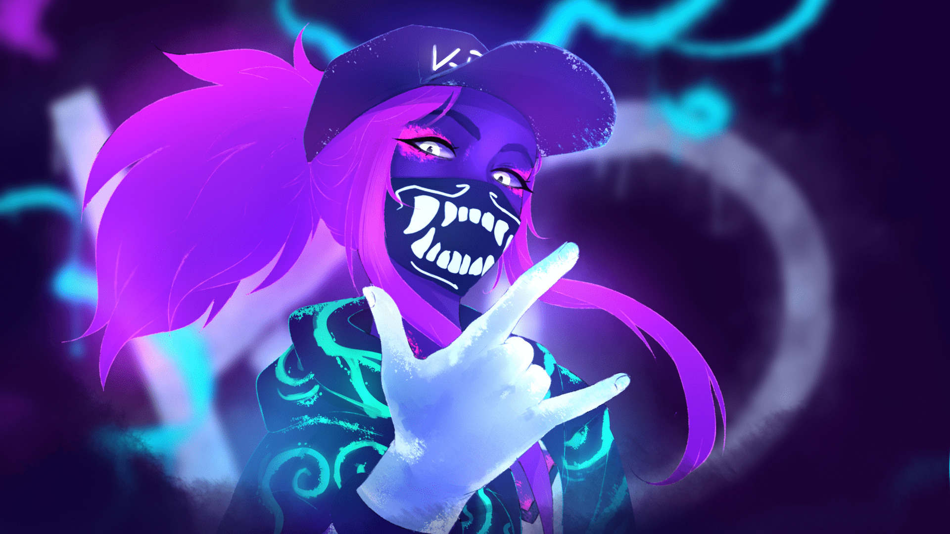 1920x1080 Free download Kda Akali Skin Wallpaper by Skailak 4349 Wallpaper