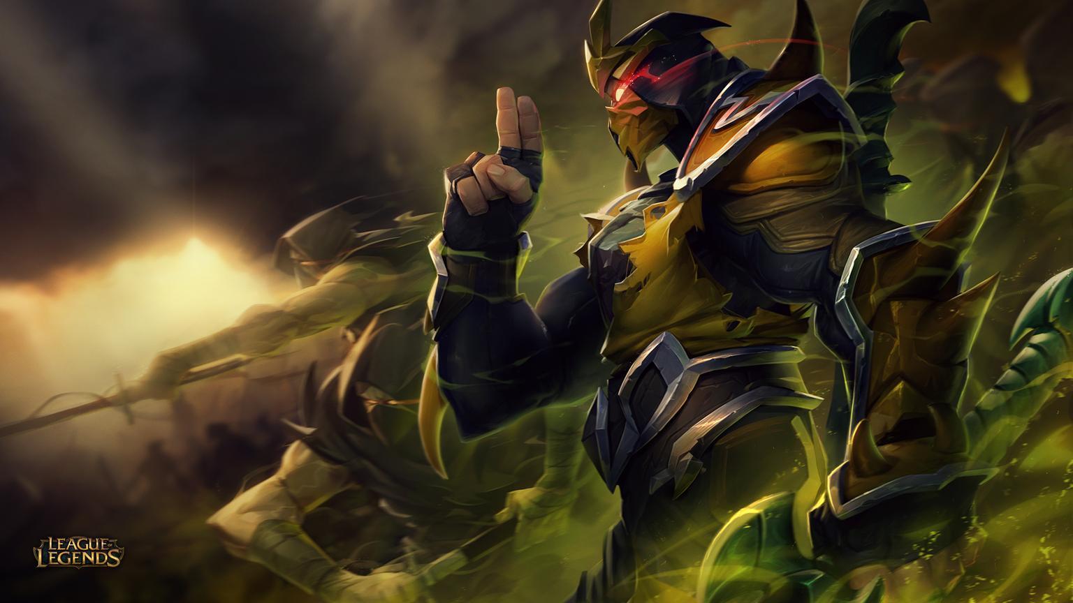 1536x864 League Of Legends Background Shen Skin