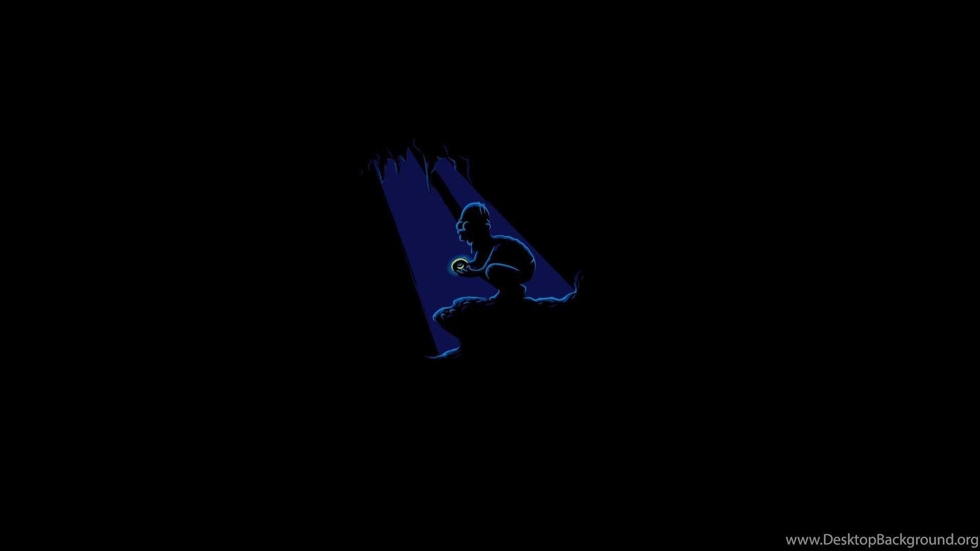1920x1080 Gollum Homer Simpson The Simpsons Donuts Wallpaper Desktop Background