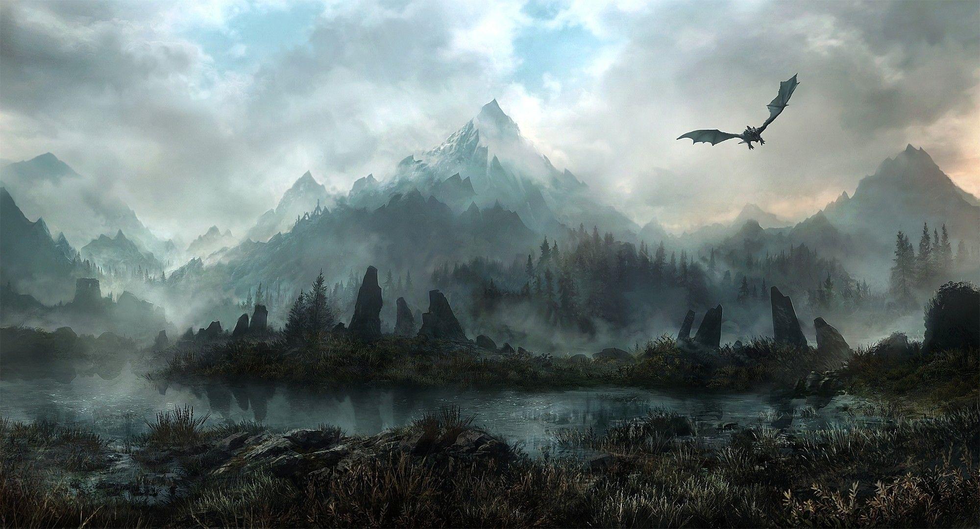 2000x1080 Skyrim Wallpaper