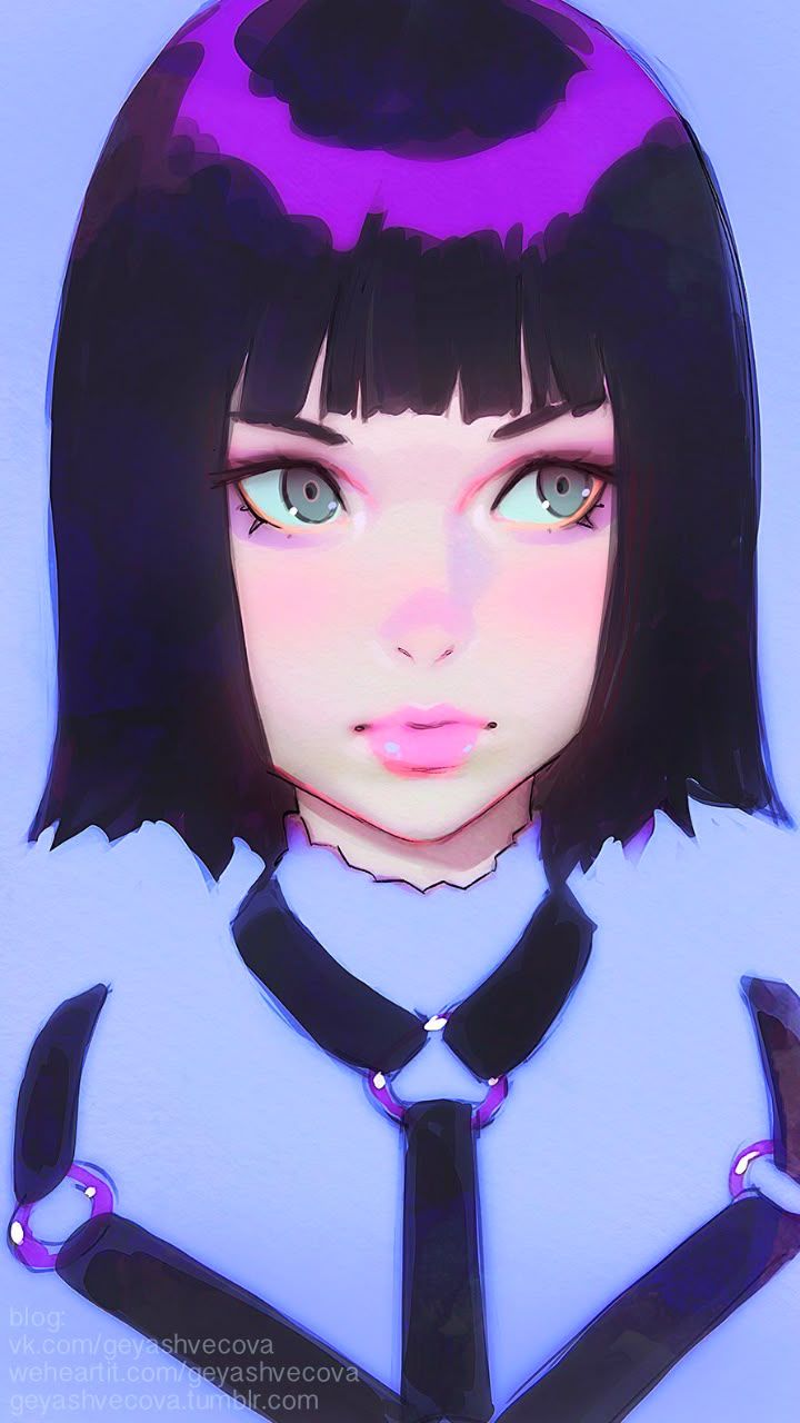 720x1280 We Heart It. Ultra violet character, Kuvshinov ilya wallpaper, Ilya kuvshinov cyberpunk