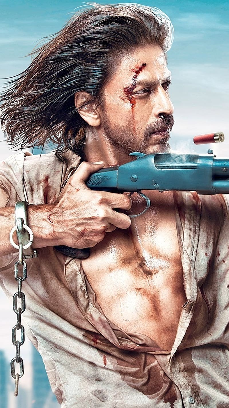 800x1421 Pathan Movie, Fighting Scene, actor, shahrukh khan, HD phone wallpaper