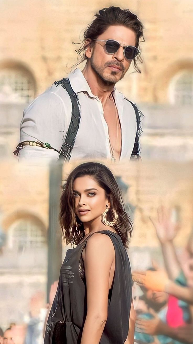 736x1308 shahrukh khan deepika padukone pathan HD picture