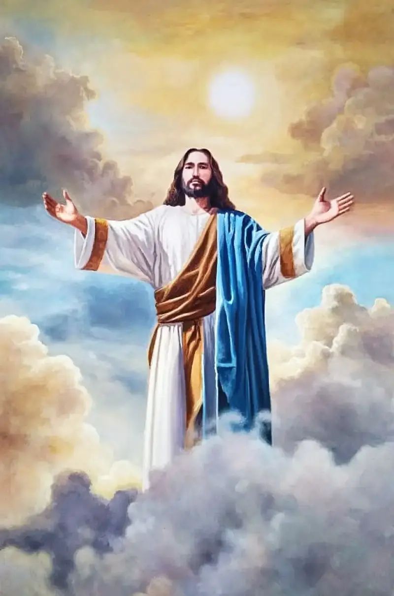 800x1211 Lukisan Tuhan Yesus Nuansa Realis