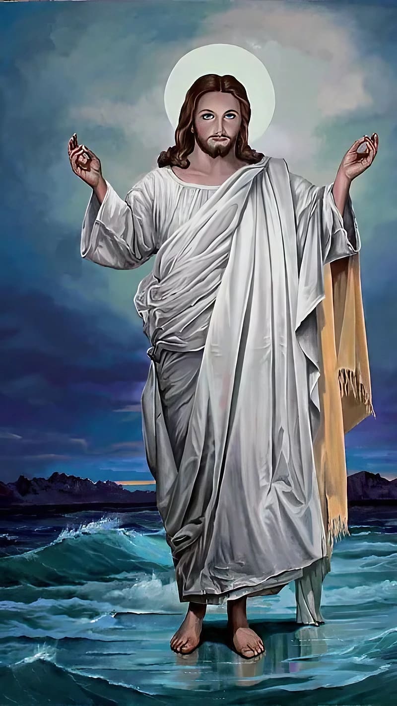 800x1422 Yesus Untuk, Berjalan Di Atas Air, yesus berjalan di atas air, tuan, tuhan, Wallpaper ponsel HD