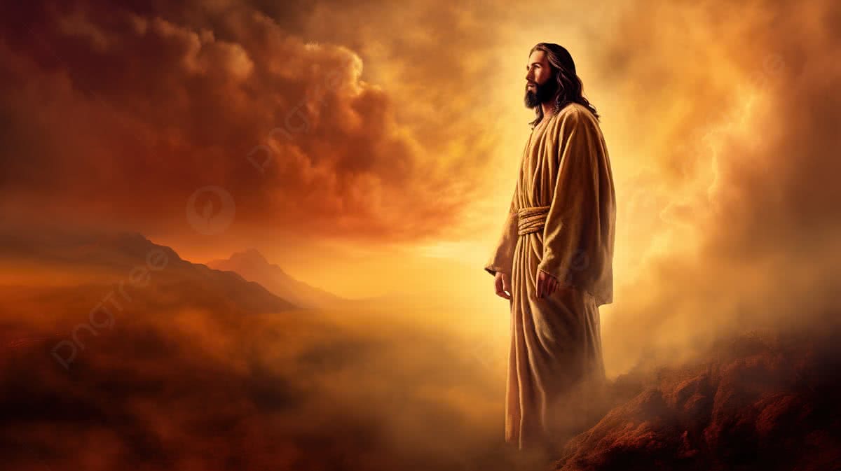 1200x673 Foto Yesus Berdiri Sendirian Di Atas Gunung Foto Dan Gambar Untuk Download Gratis