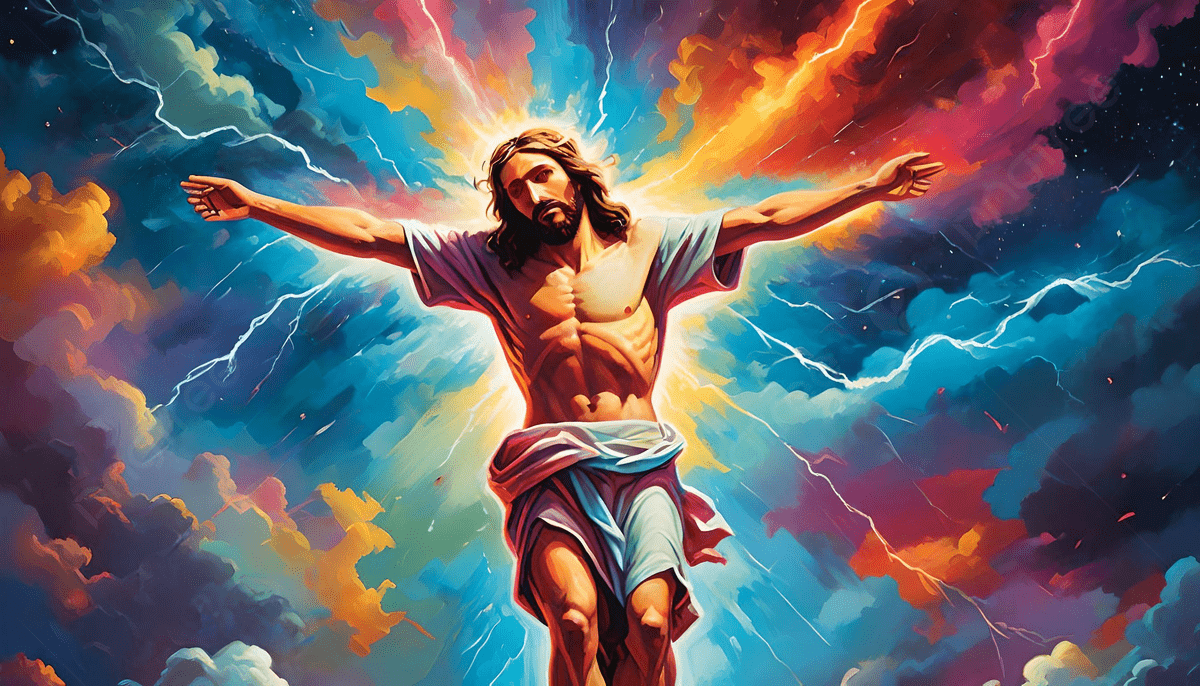 1200x686 Background Gambar Warna Warni Yesus Kristus, Tuhan Yesus, Yesus, Festival untuk Unduhan Gratis