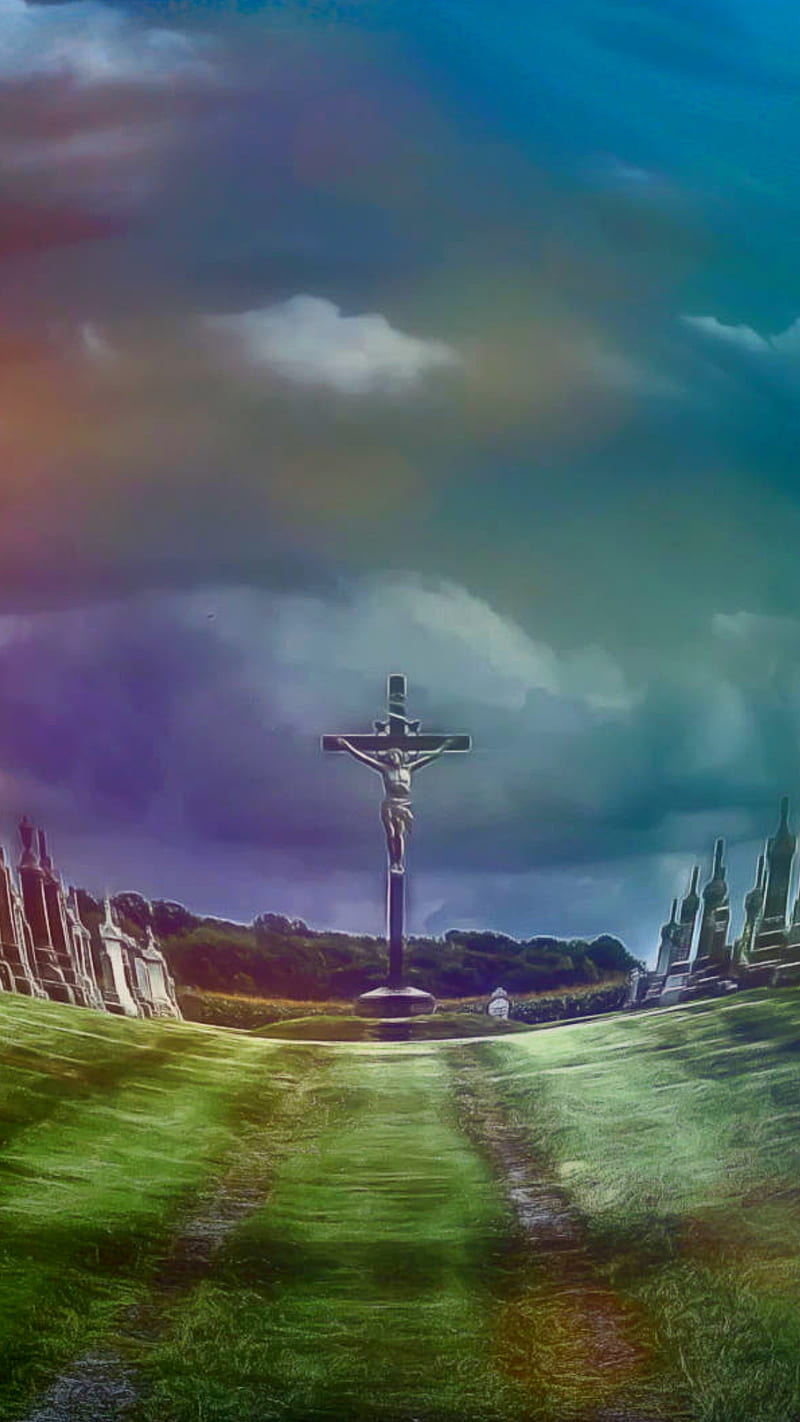 800x1422 Yesus disalibkan, percaya, kristus, salib, penyaliban, berdoa, langit, anak tuhan, Wallpaper ponsel HD