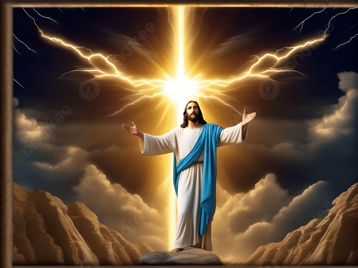 1200x898 Background Gambar Yesus Dengan Petir, Tuhan, Tuhan Yesus, Tuhan Memberkati untuk Unduhan Gratis