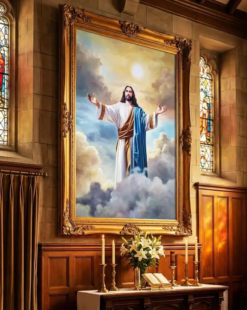800x1001 Promo Lukisan Tuhan Yesus Nuansa Realis