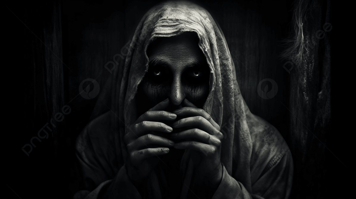 1200x673 Dark Scary Woman Is Covering Her Face In A Hoodie, Dark Scary Picture, Scary, Dark Background Image And Wallpaper for Free Download