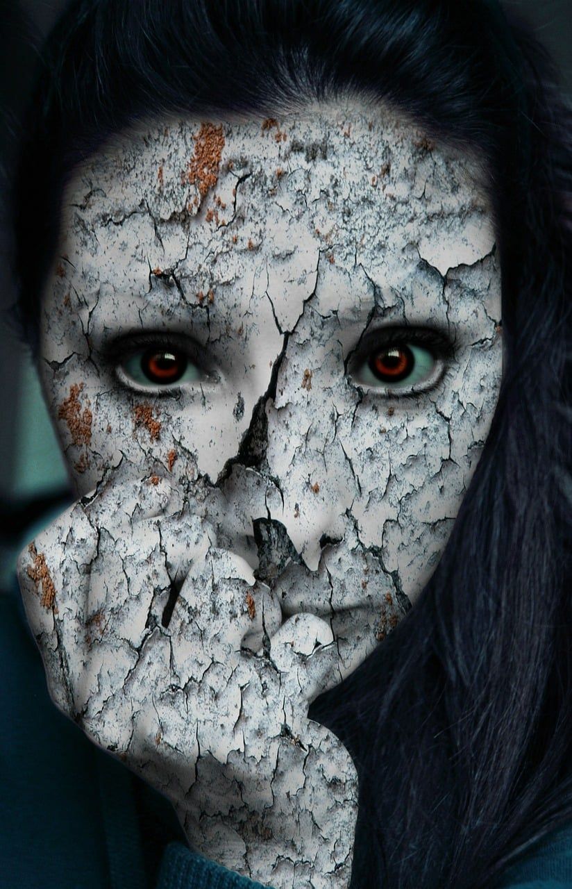 824x1280 Download Scary Woman Evil. Royalty Free Stock Illustration Image
