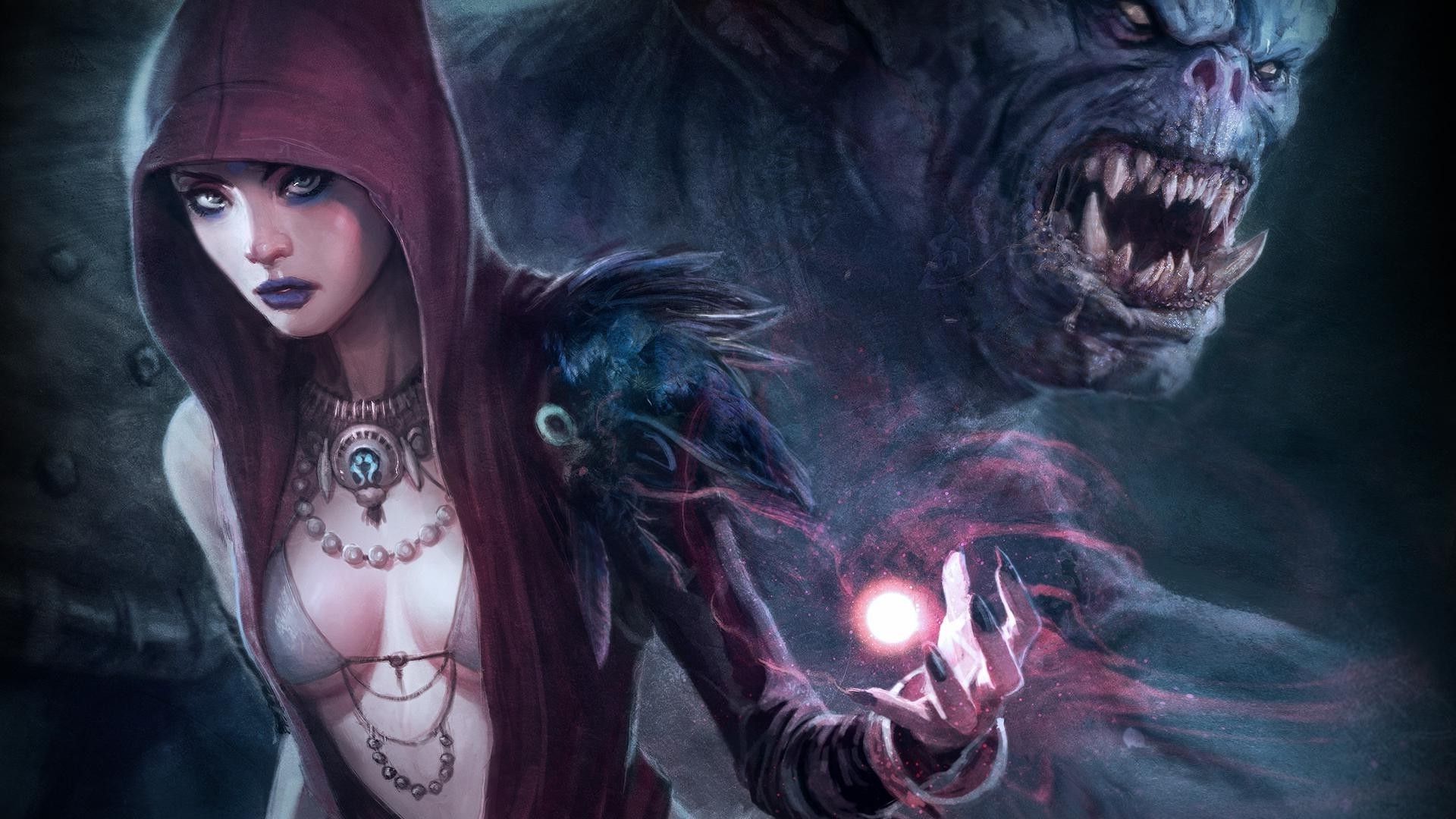 1920x1080 Naked Vampire Girl