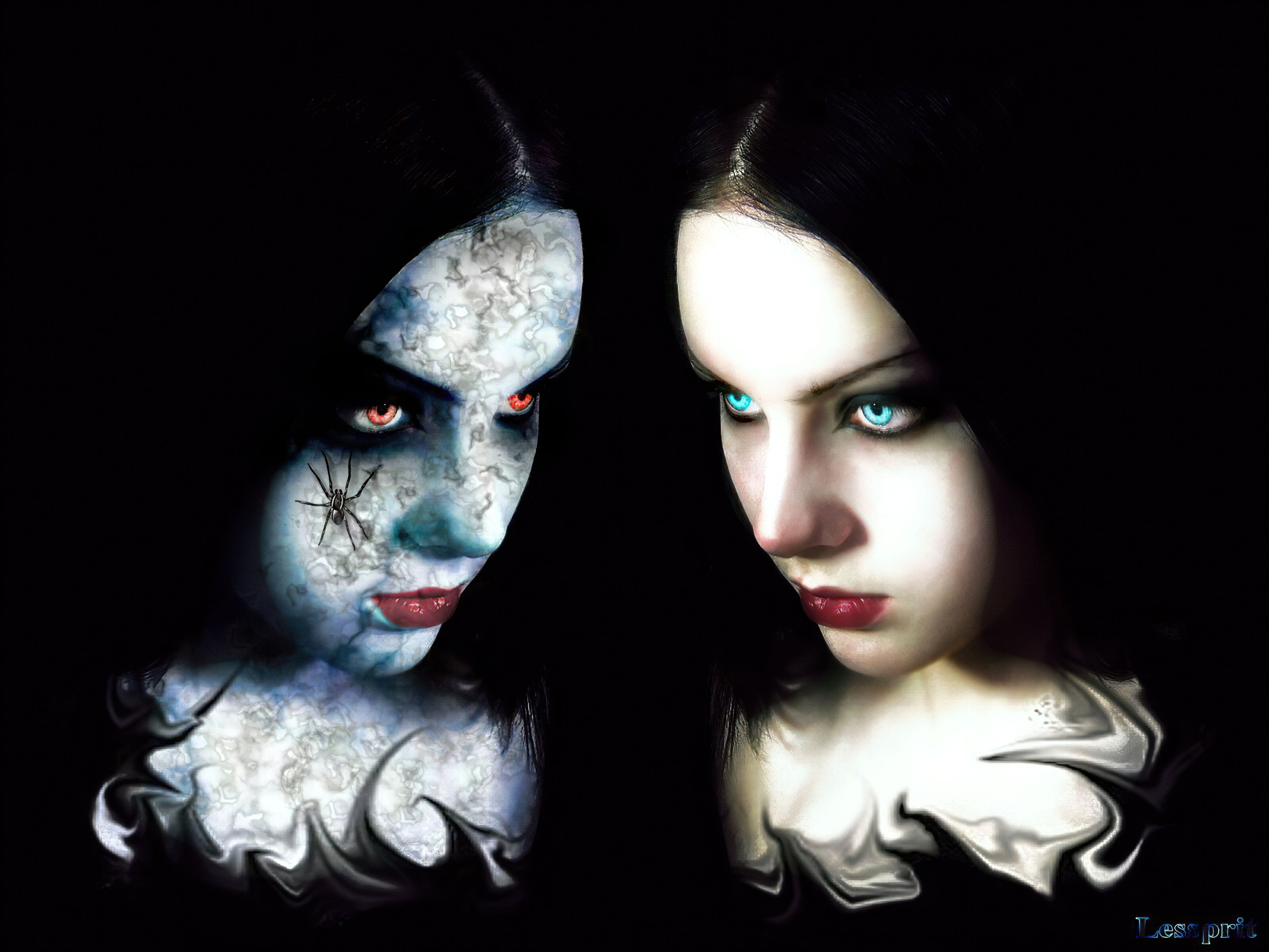 3200x2400 Dark Elegance: Mystical Woman HD Wallpaperx2400