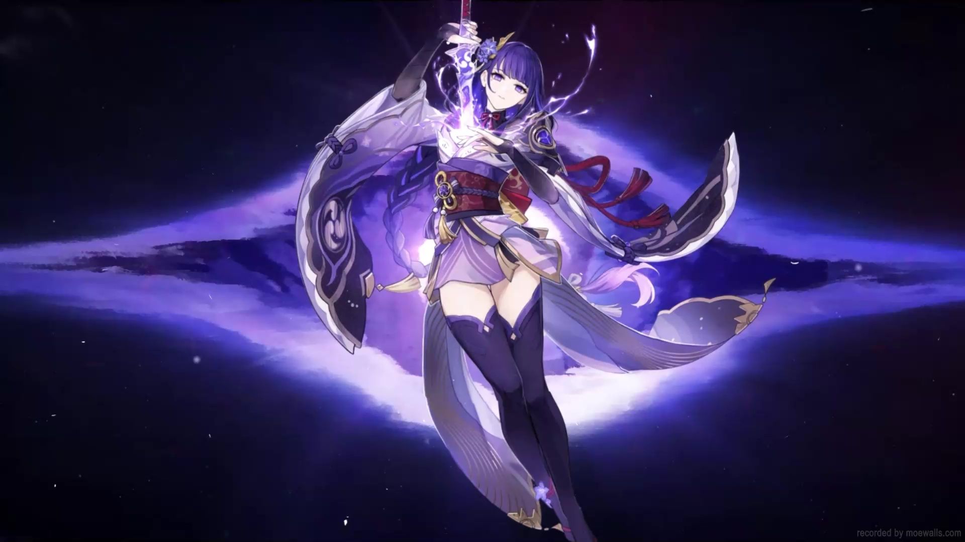 1920x1080 Raiden Shogun Genshin Impact Live Wallpaper